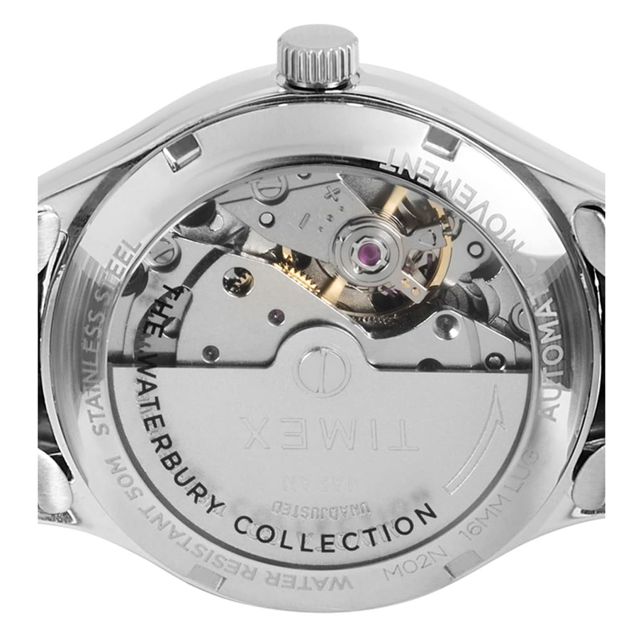 Timex TW2U53300 zegarek srebrny klasyczny Waterbury bransoleta - miniatura 5