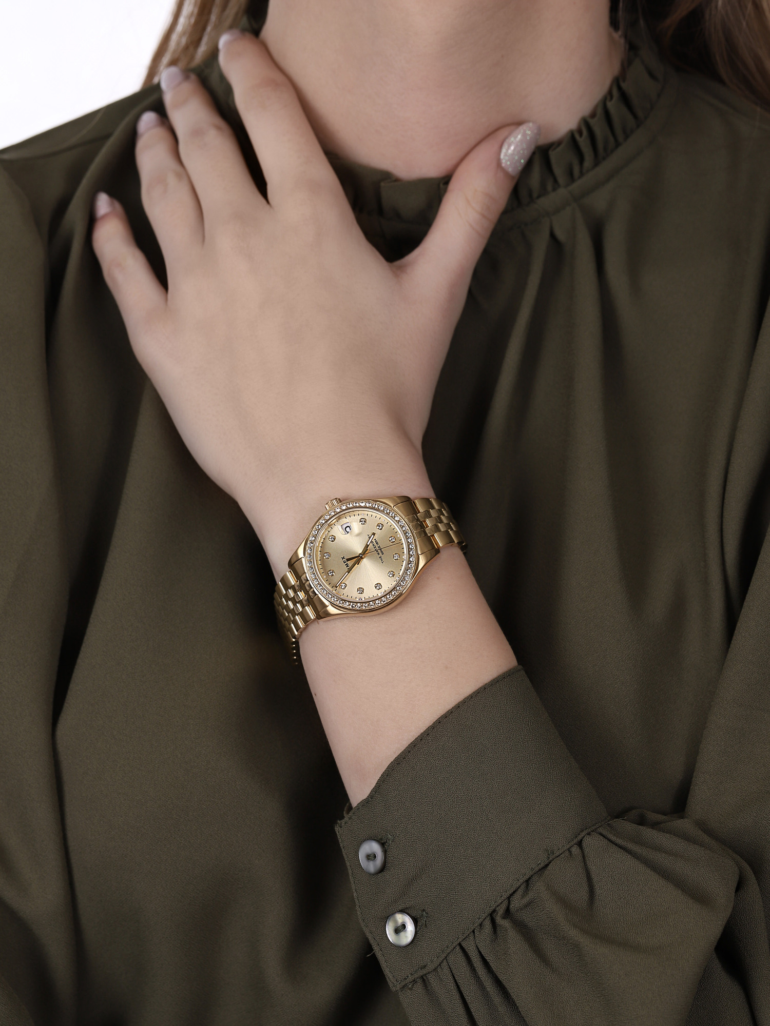 zegarek Timex TW2U53800 złoty Waterbury - miniatura 3