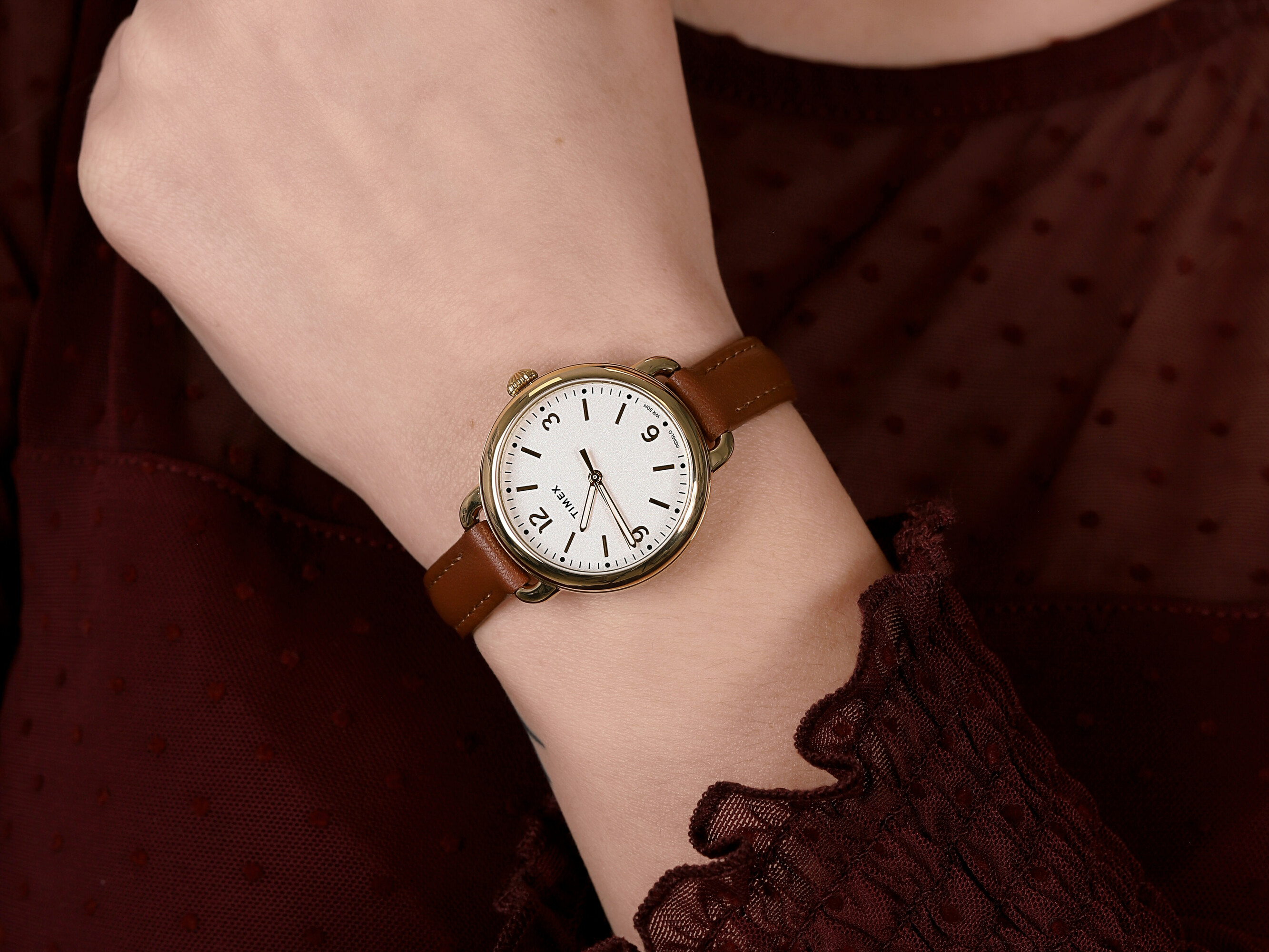 zegarek Timex TW2U60000 złoty Standard - miniatura 4