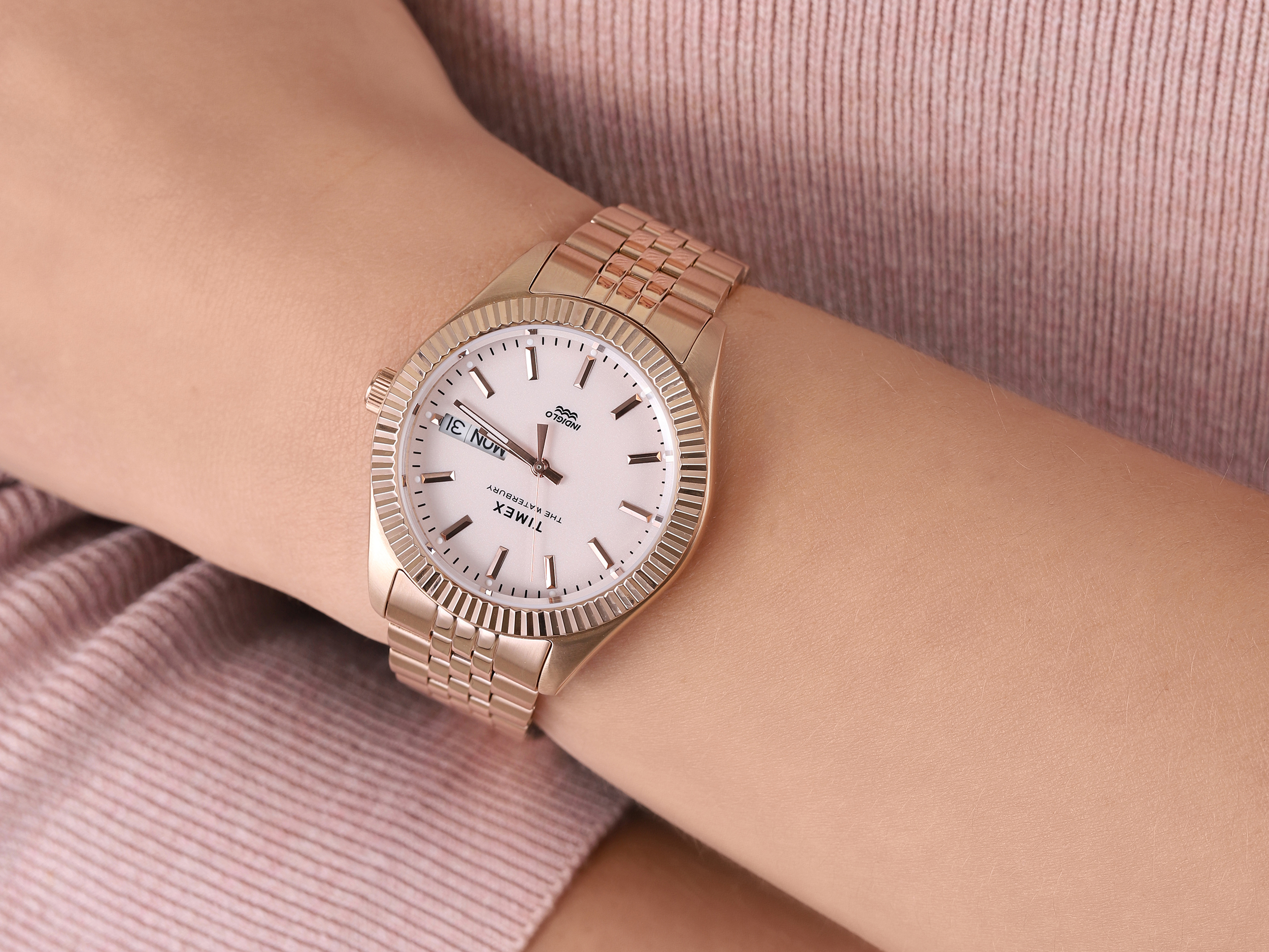 zegarek Timex TW2U78400 kwarcowy damski Waterbury Waterbury Legacy Boyfriend 36mm - miniatura 4