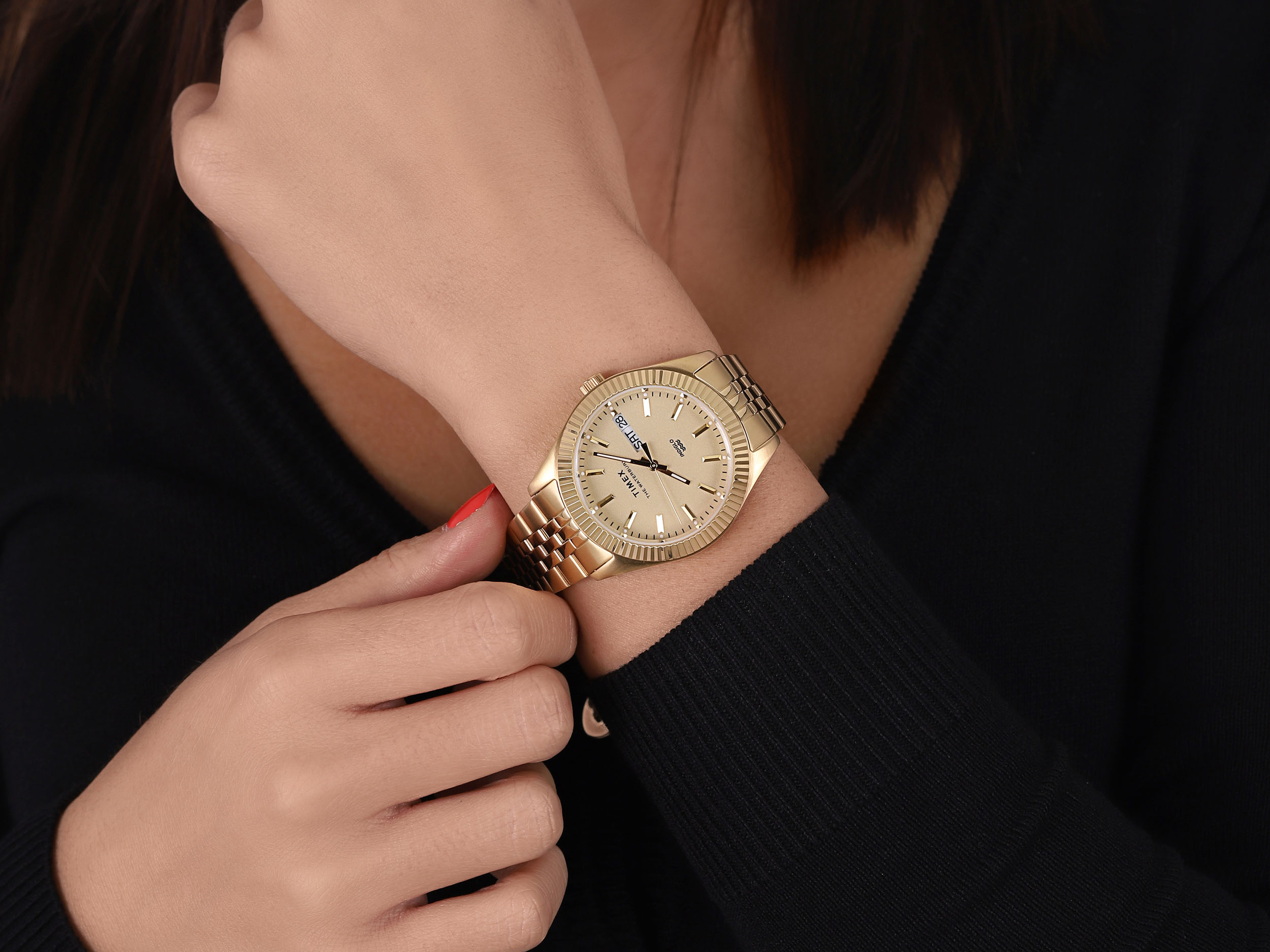 zegarek Timex TW2U78500 kwarcowy damski Waterbury Waterbury Legacy Boyfriend 36mm - miniatura 4