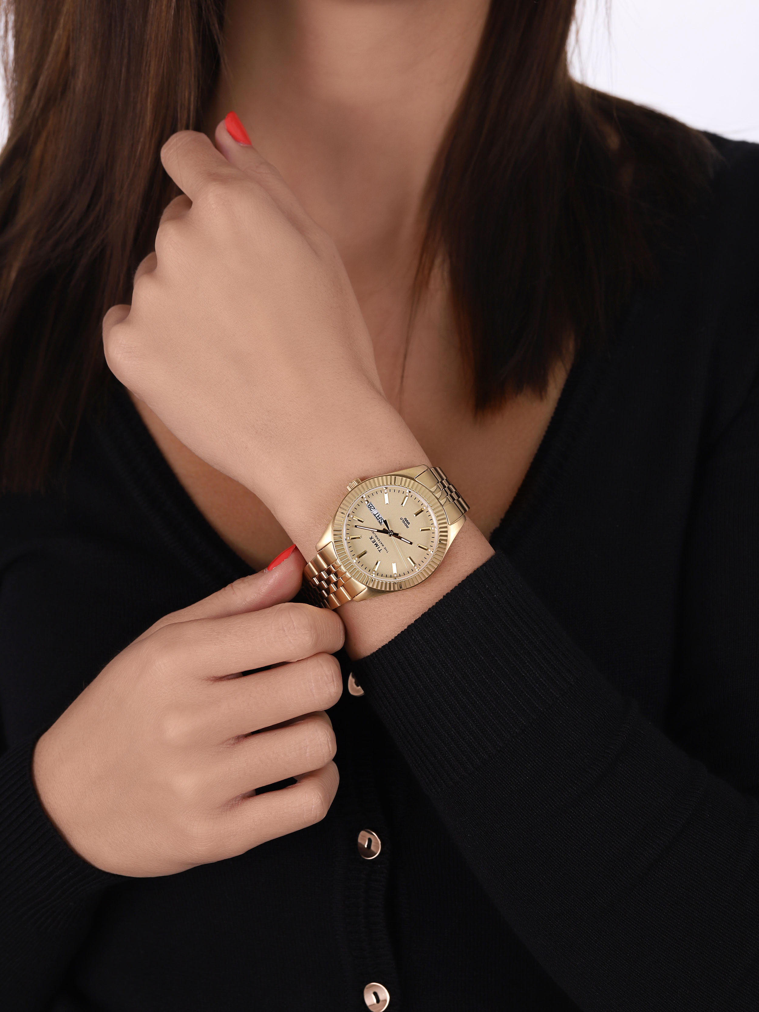 zegarek Timex TW2U78500 złoty Waterbury - miniatura 3