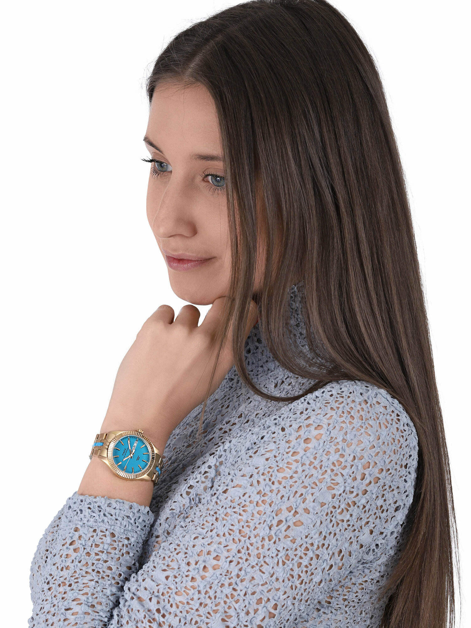 zegarek Timex TW2U82600 kwarcowy damski Waterbury Waterbury Legacy Boyfriend Malibu 36mm - miniatura 2