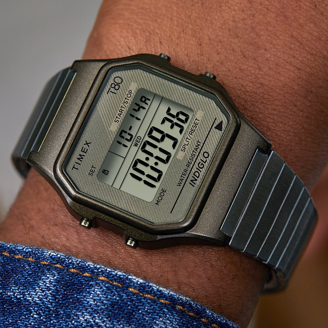 zegarek Timex TW2U94000 zielony T80 - miniatura 7