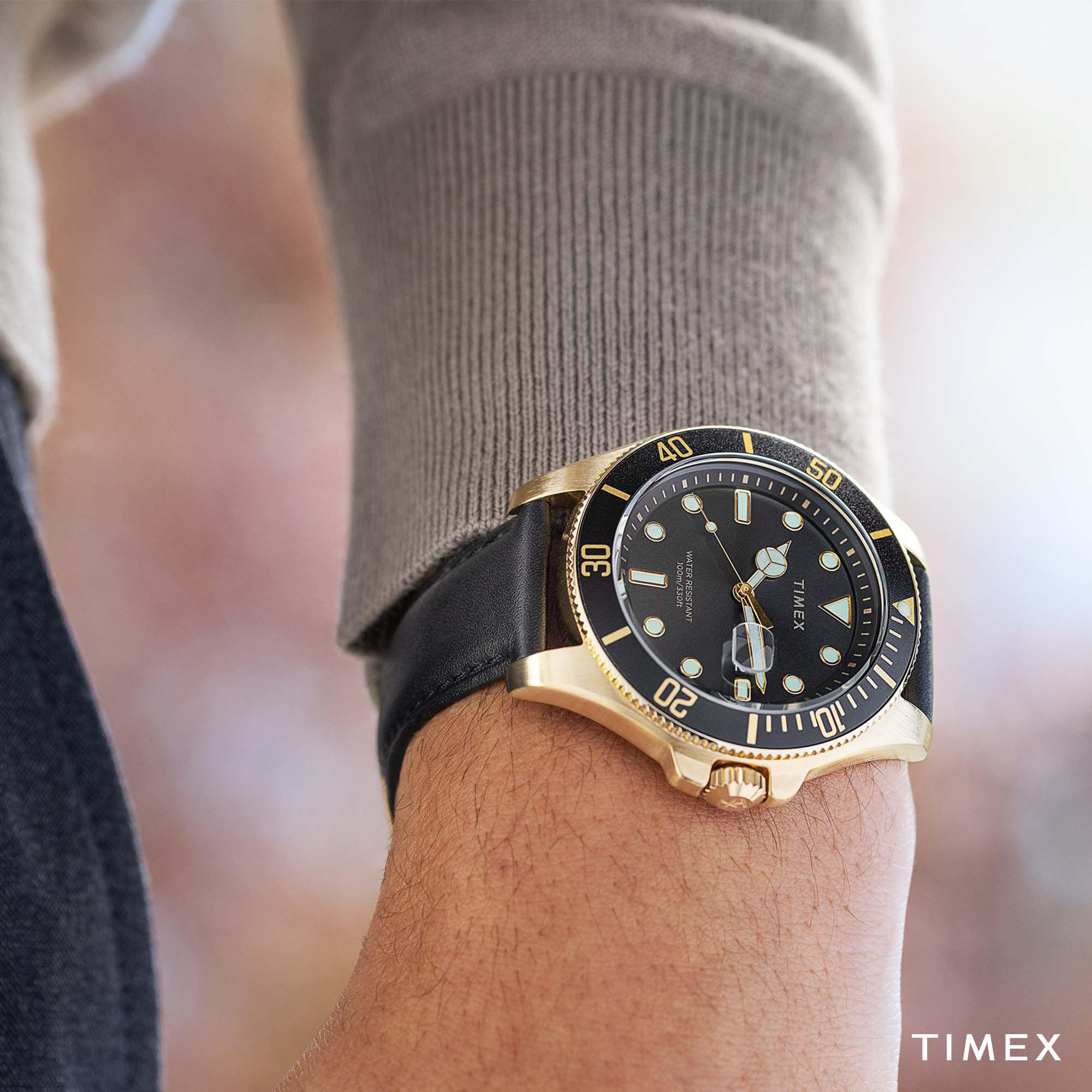 zegarek Timex TW2V42200 złoty Harborside