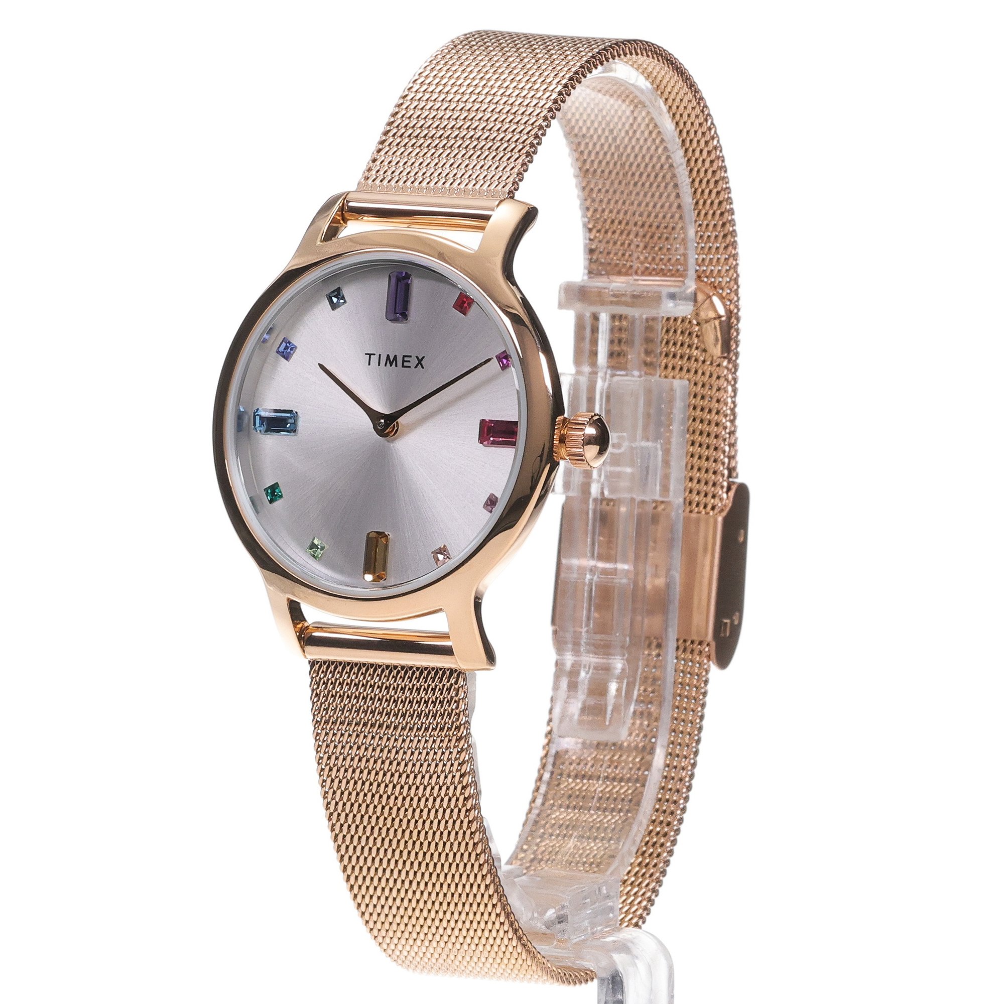 zegarek Timex TW2W46100 różowe złoto Transcend - miniatura 2