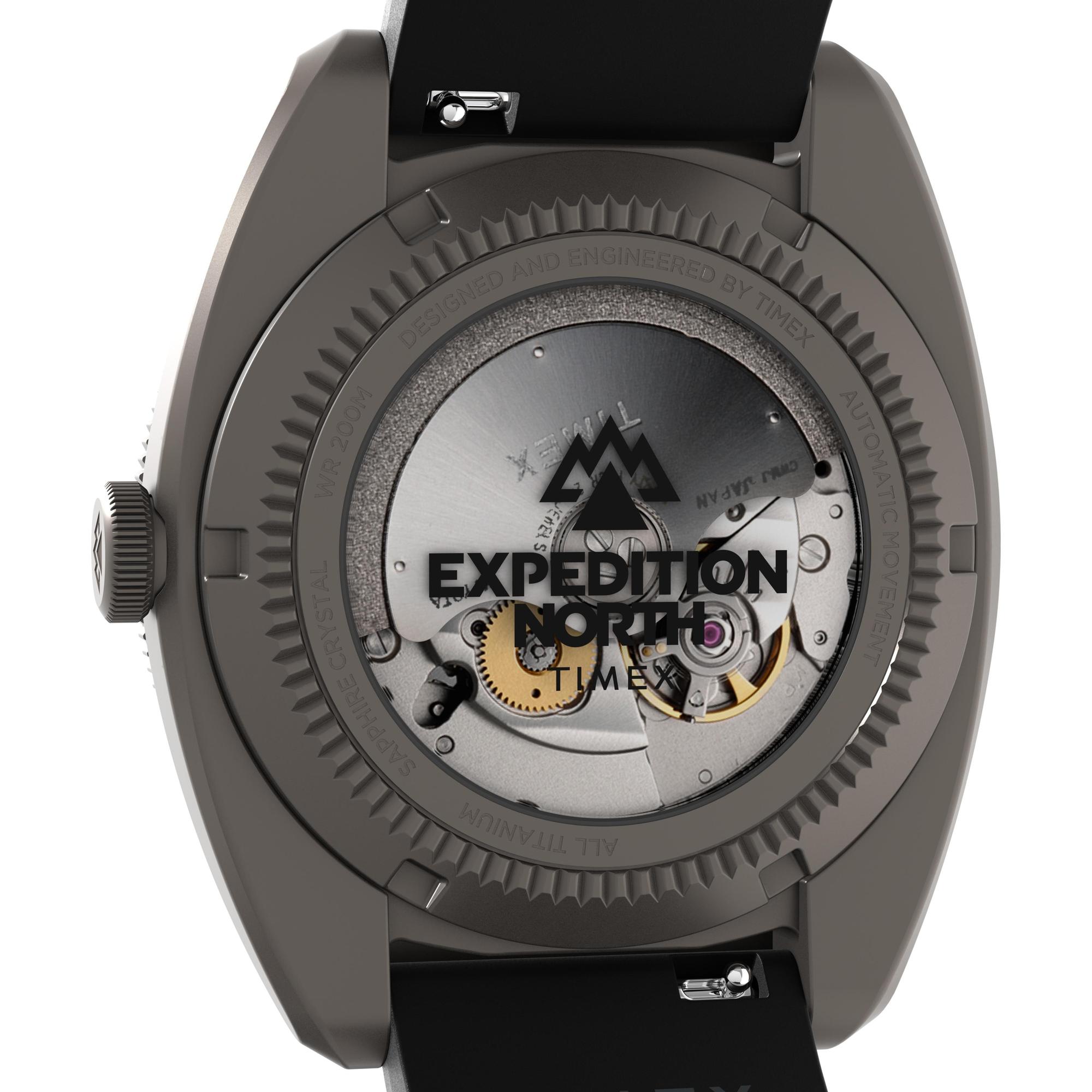 zegarek Timex TW2W53000 Expedition GMT Titanium Automatic 41mm Expedition szafirowe - miniatura 4
