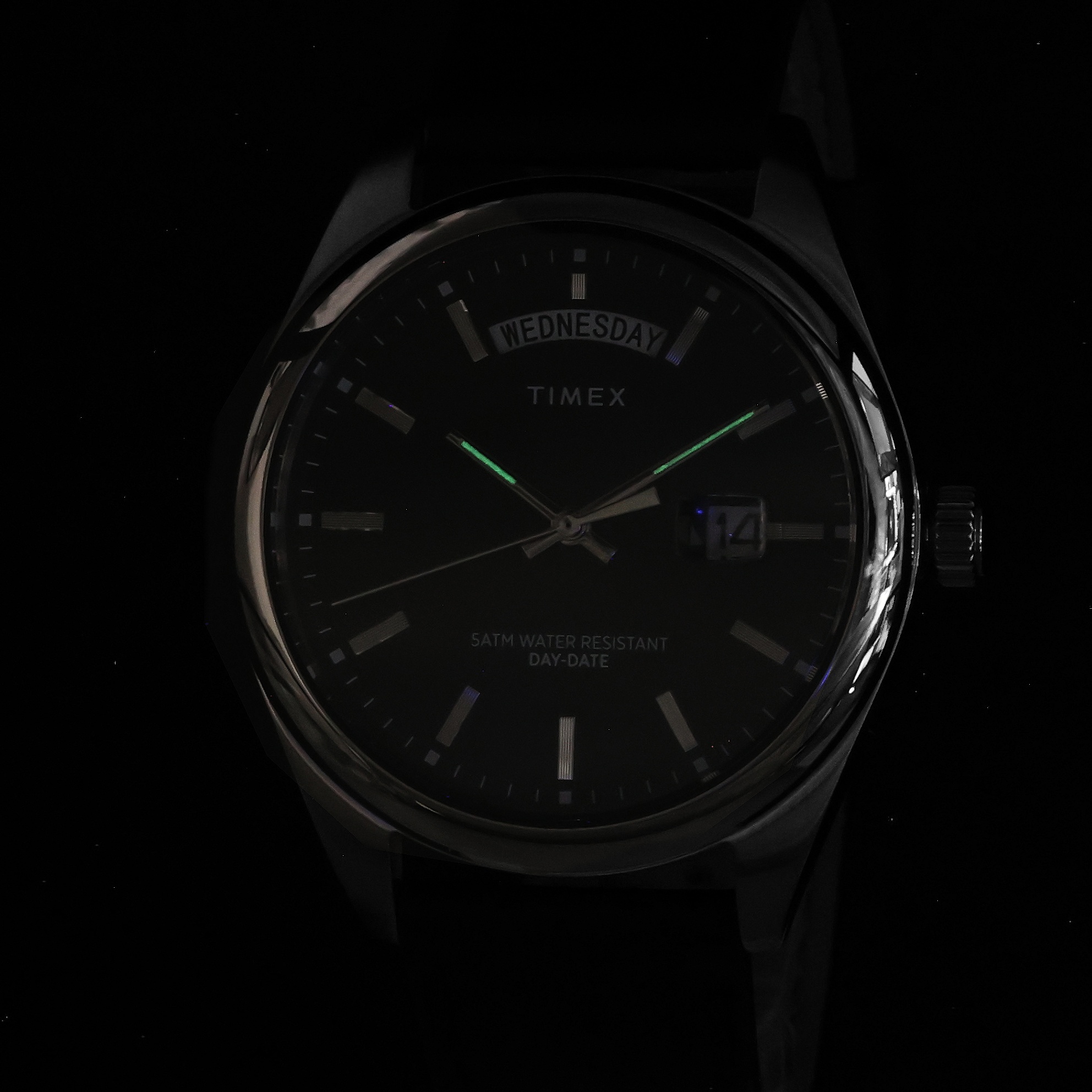 zegarek Timex TW2W57400 Legacy Eco Leather Strap Black 41mm Legacy mineralne - miniatura 11