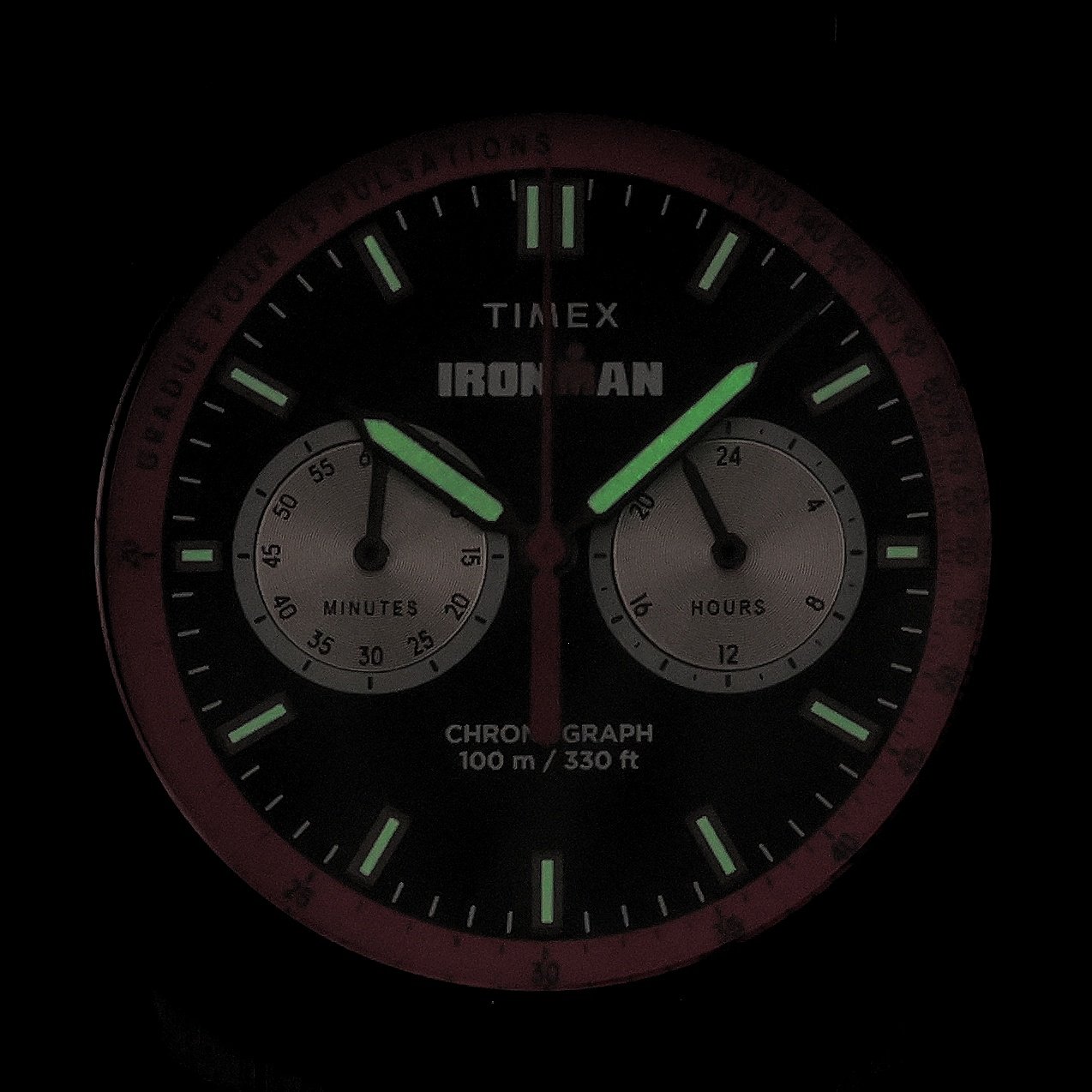 zegarek Timex TW2Y01900 IRONMAN Challenger Chronograph 44mm Silicone Strap Ironman mineralne z podswietleniem