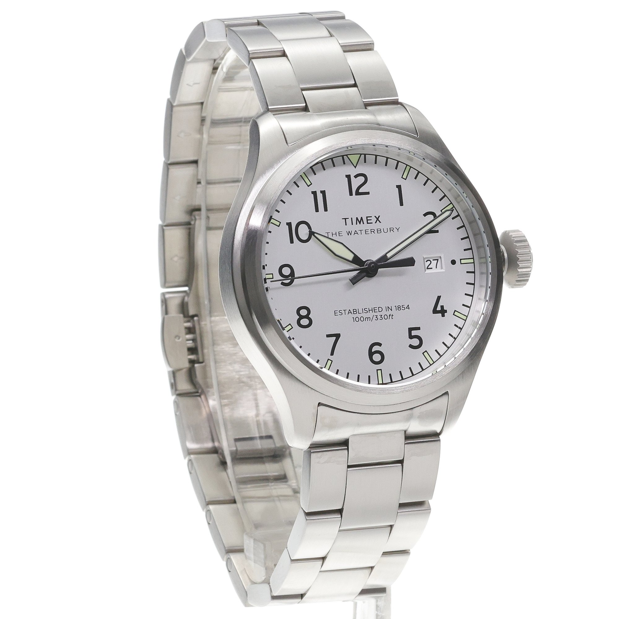 zegarek Timex TW2Y18800 srebrny Waterbury