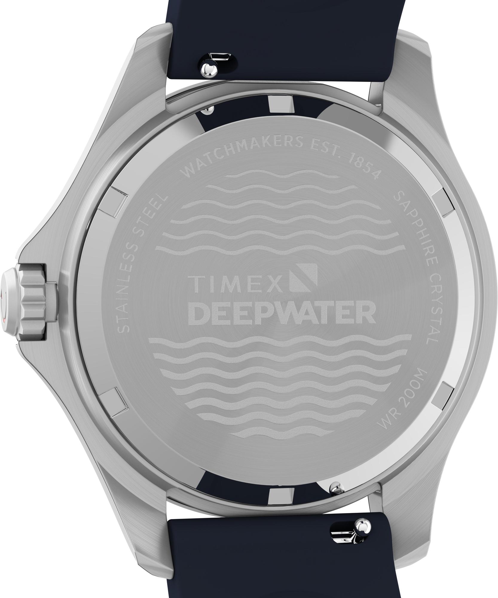 zegarek Timex TW2Y40300 Deepwater Meridian 200 38mm Synthetic Rubber Strap Watch - miniatura 10