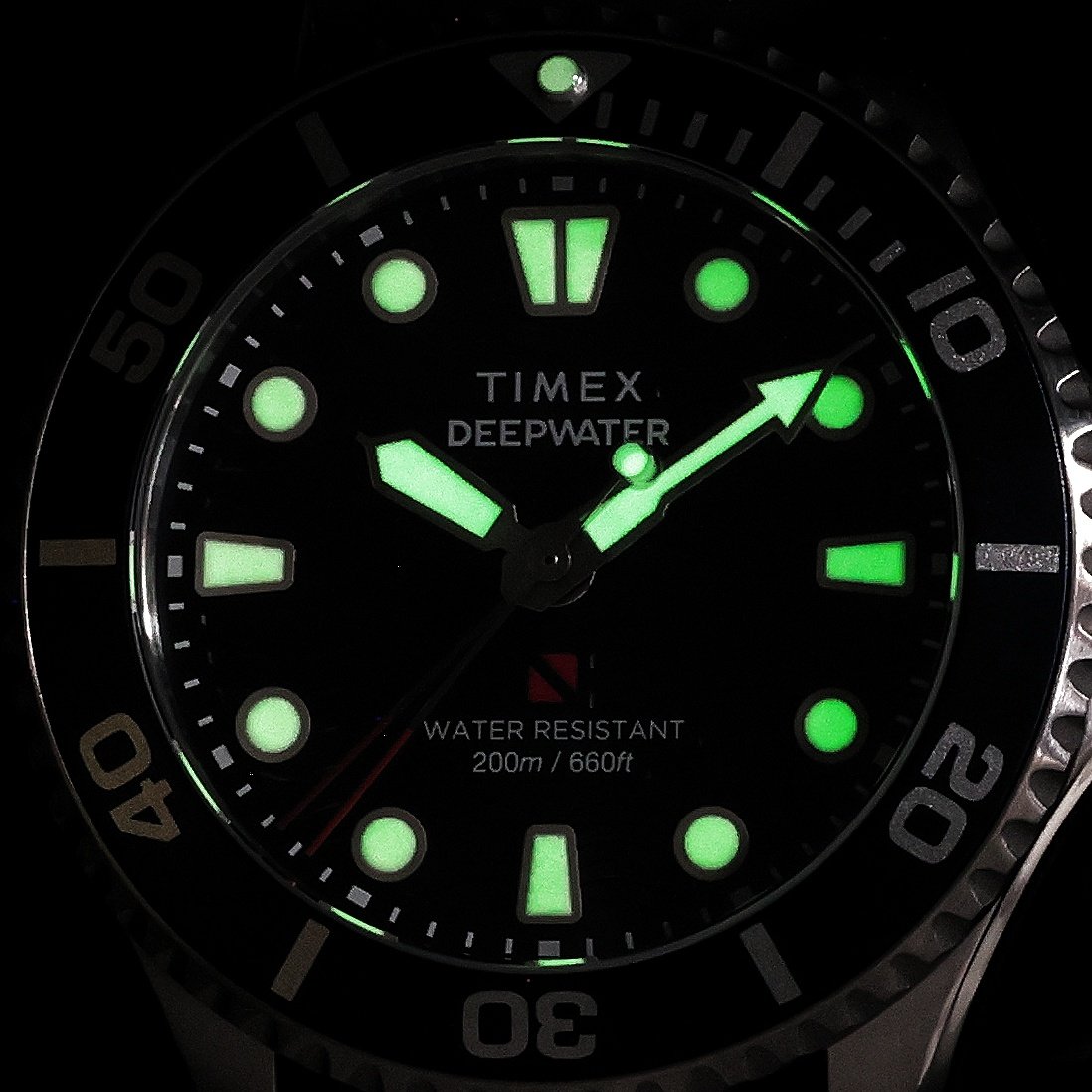 zegarek Timex TW2Y40300 Deepwater Meridian 200 38mm Synthetic Rubber Strap Watch Timex szafirowe - miniatura 5