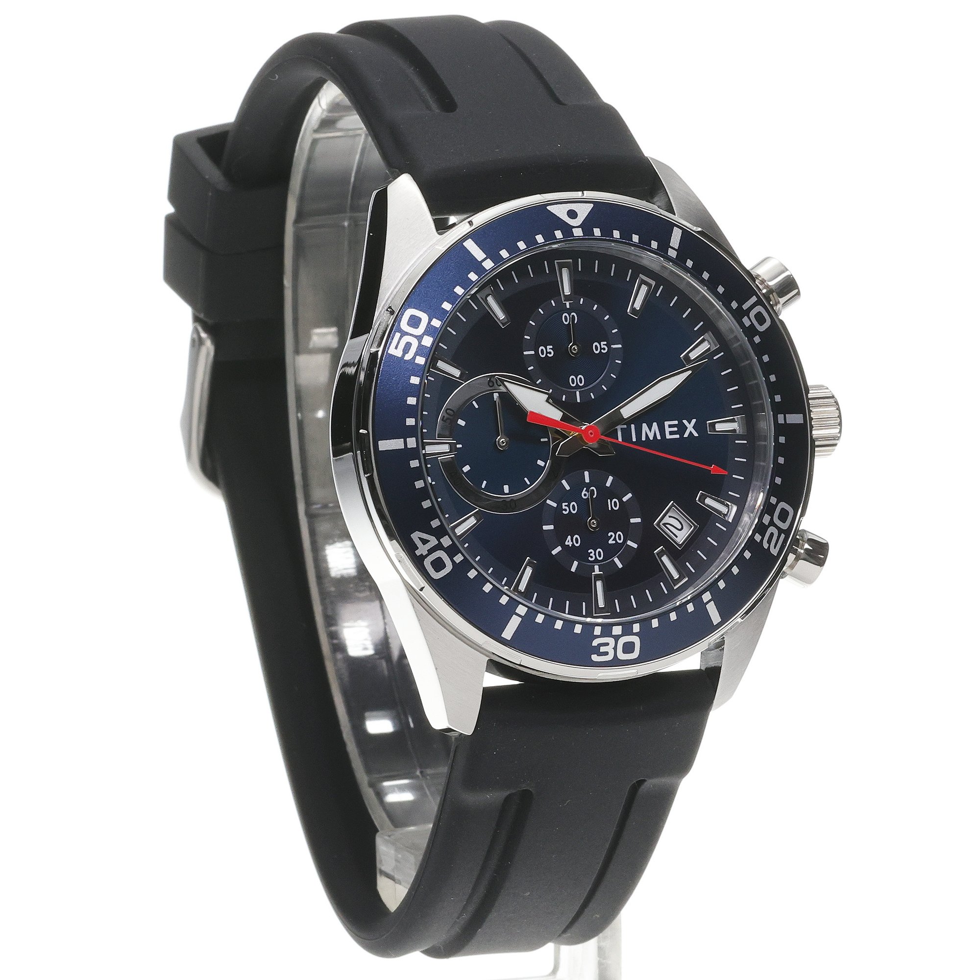 zegarek Timex TW2Y62300 kwarcowy męski Trend Trend Ridgefield Chronograph 42mm - miniatura 3