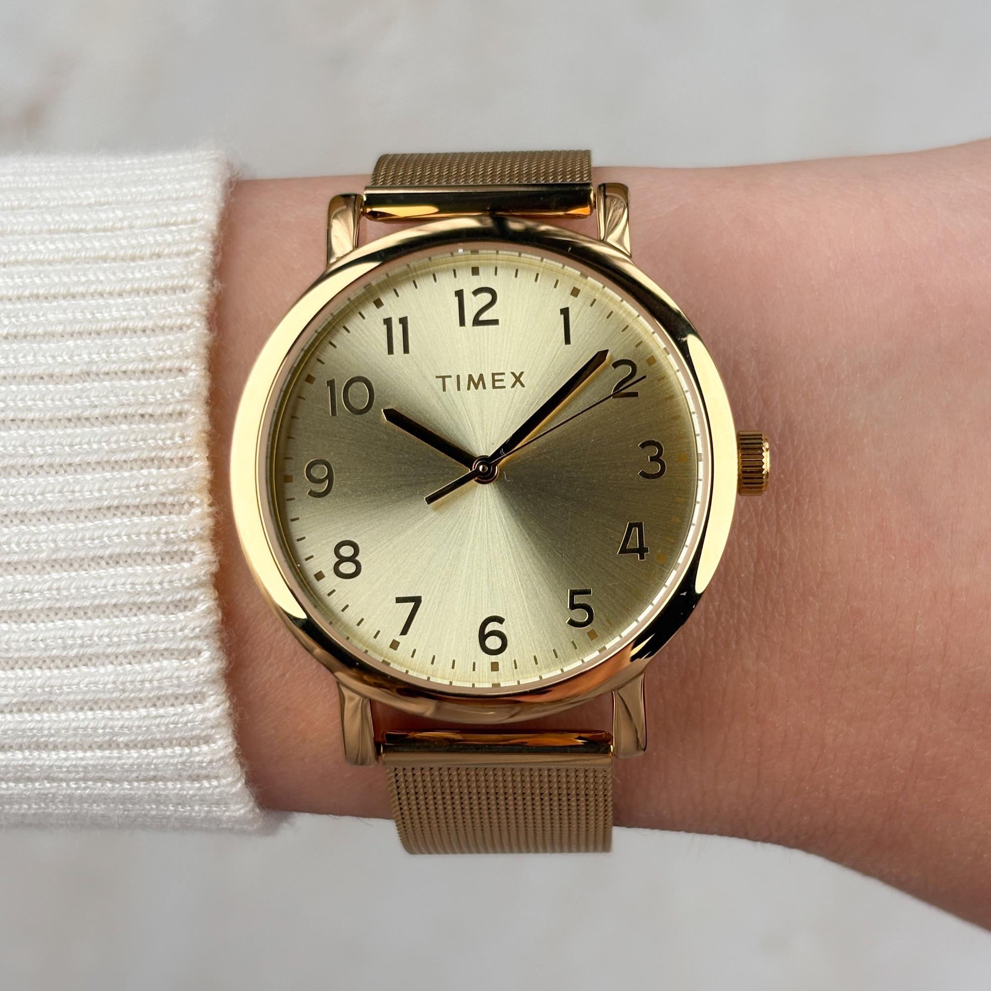 zegarek Timex TW2Y68900 złoty Originals - miniatura 10