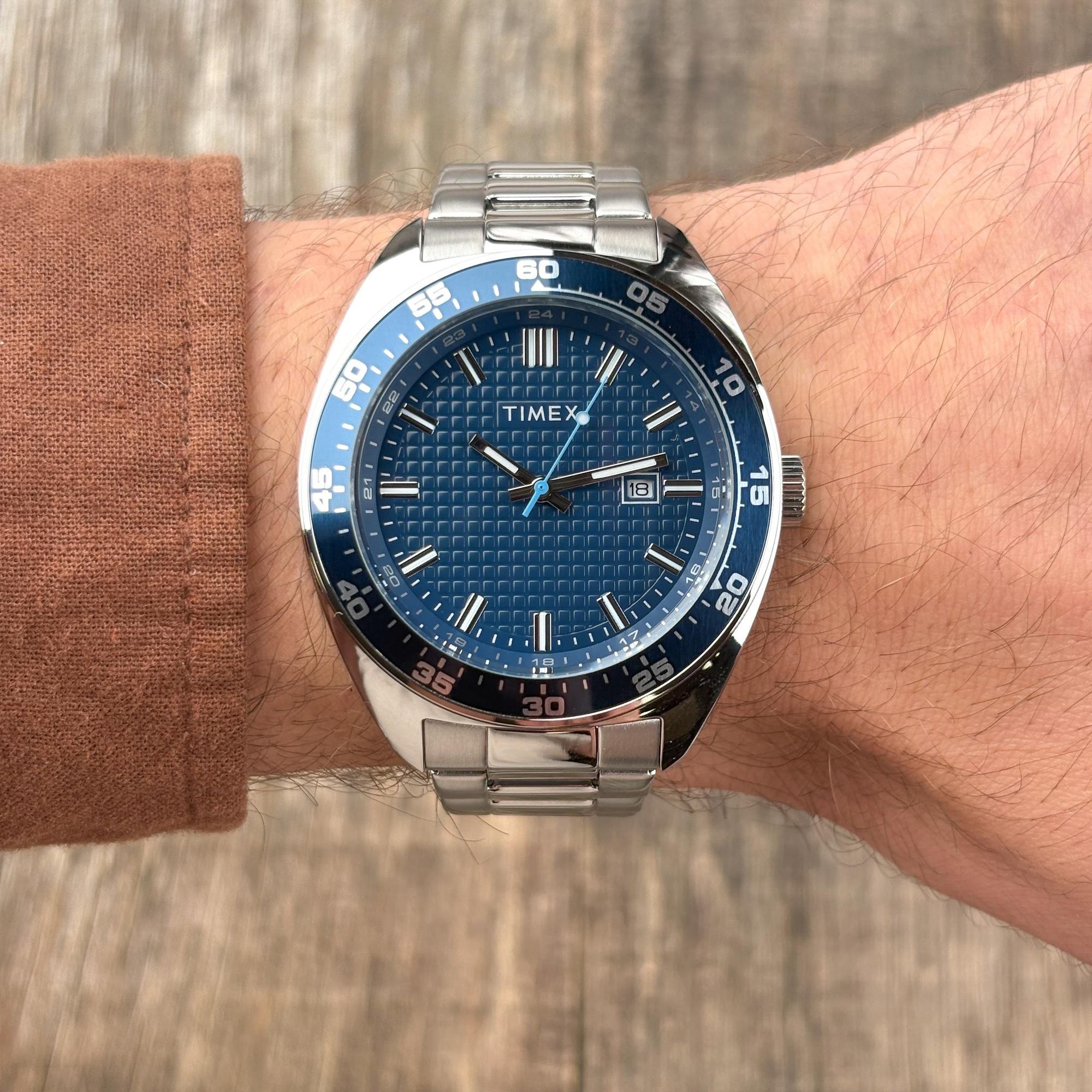 zegarek Timex TW2Y88900 Weston 45mm Trend mineralne - miniatura 11