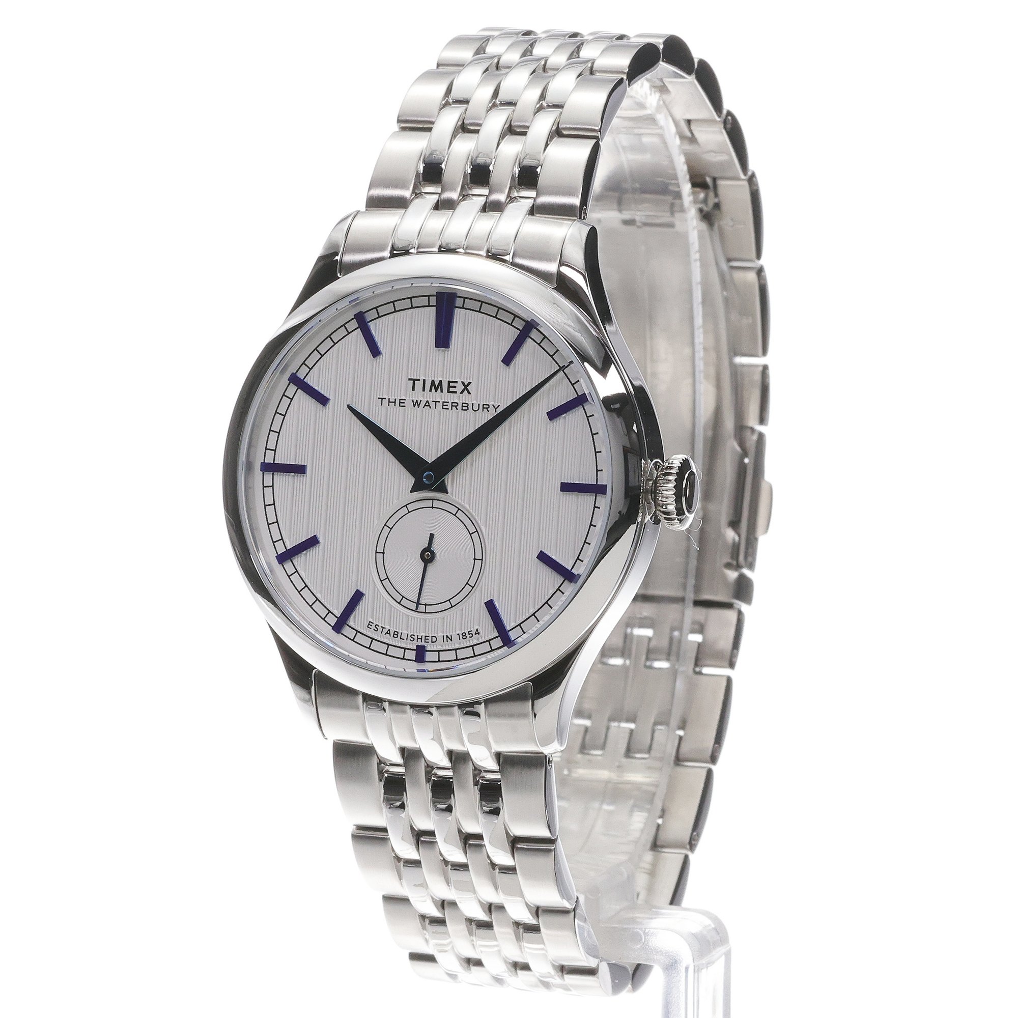 zegarek Timex TW2Y91800 Waterbury Classic 39mm Waterbury mineralne - miniatura 2
