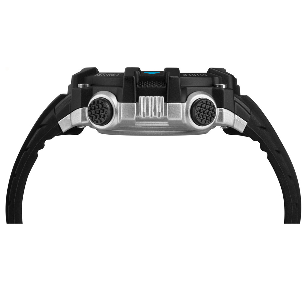 Timex TW5M27300 zegarek srebrny sportowy Big Digit DGTL pasek - miniatura 5