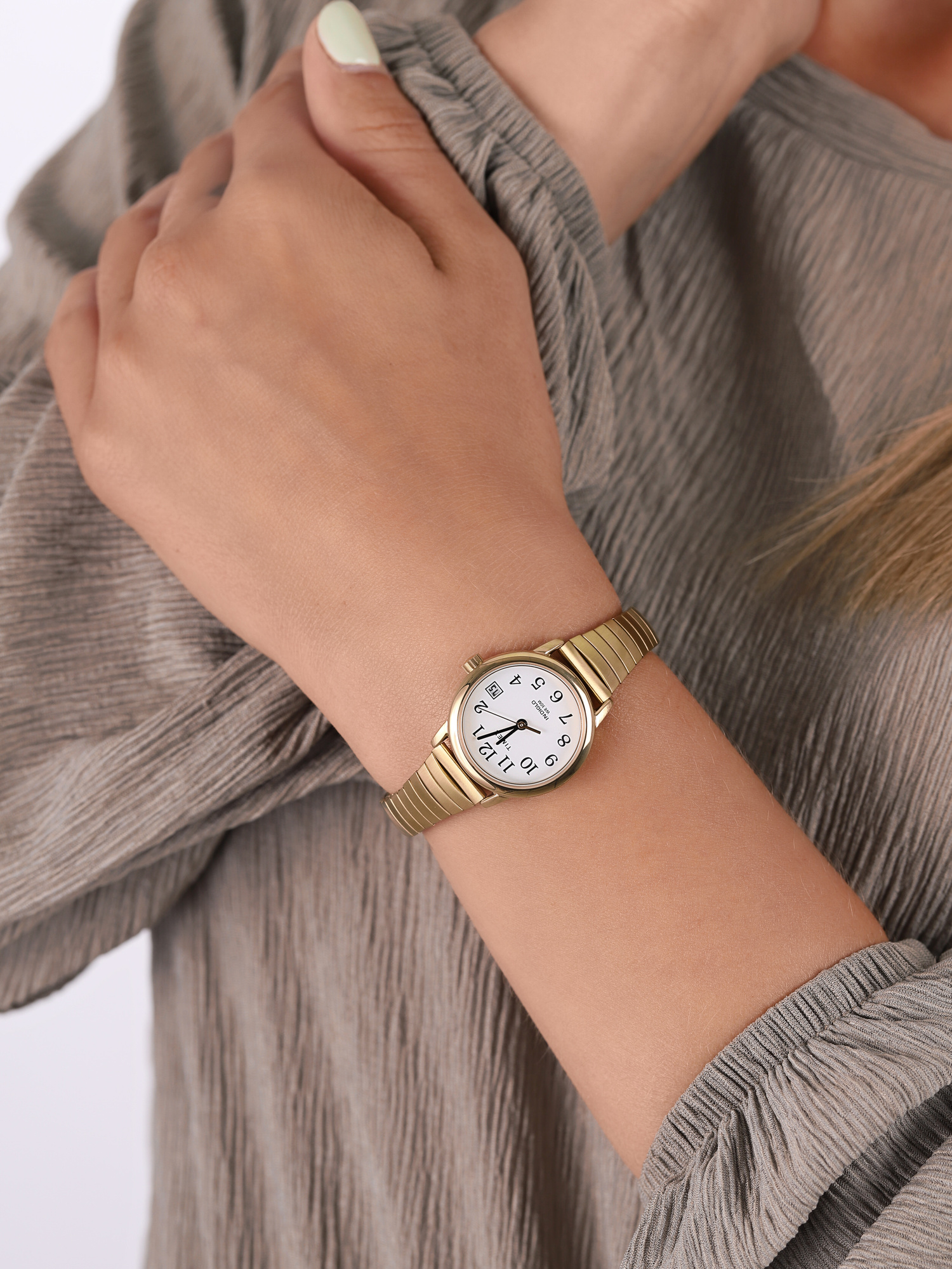 zegarek Timex TWG025300 złoty Easy Reader - miniatura 3