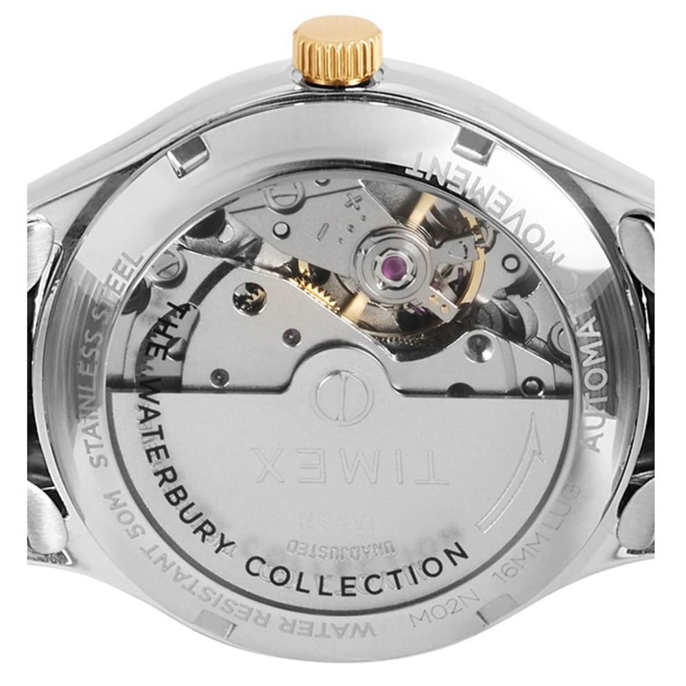 Timex TW2U53600 zegarek srebrny klasyczny Waterbury bransoleta - miniatura 5