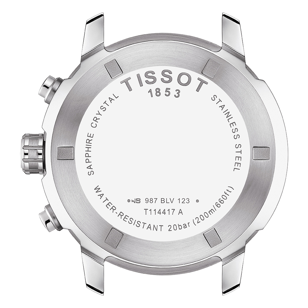 zegarek Tissot T114.417.17.047.00 męski z tachometr PRC 200 - miniatura 3