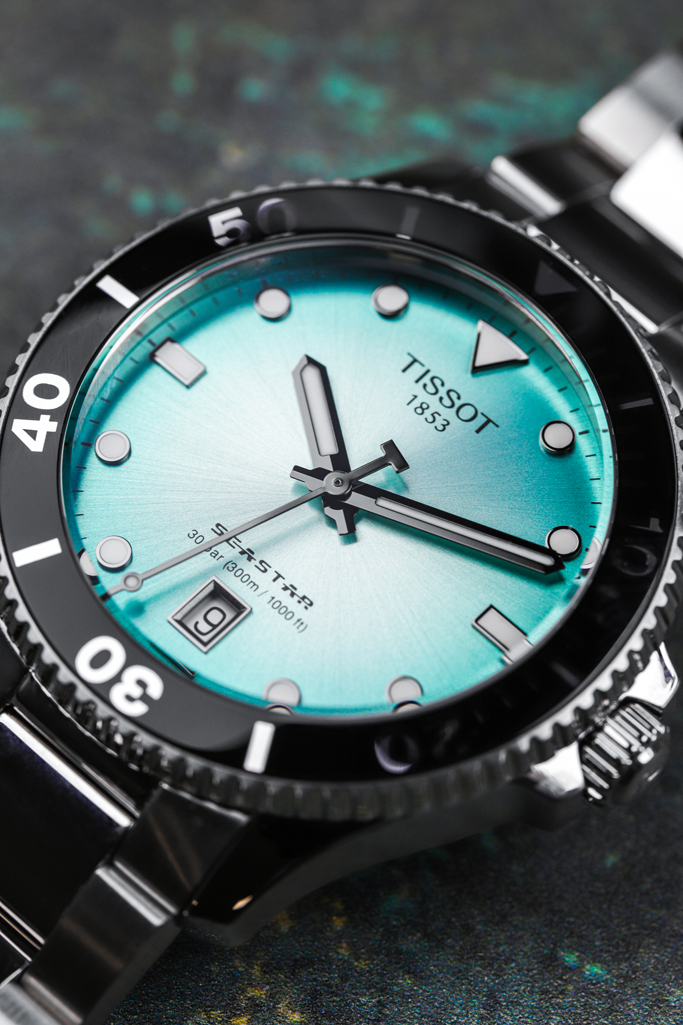 zegarek Tissot T1202101109100 SEASTAR 1000 36mm Seastar szafirowe