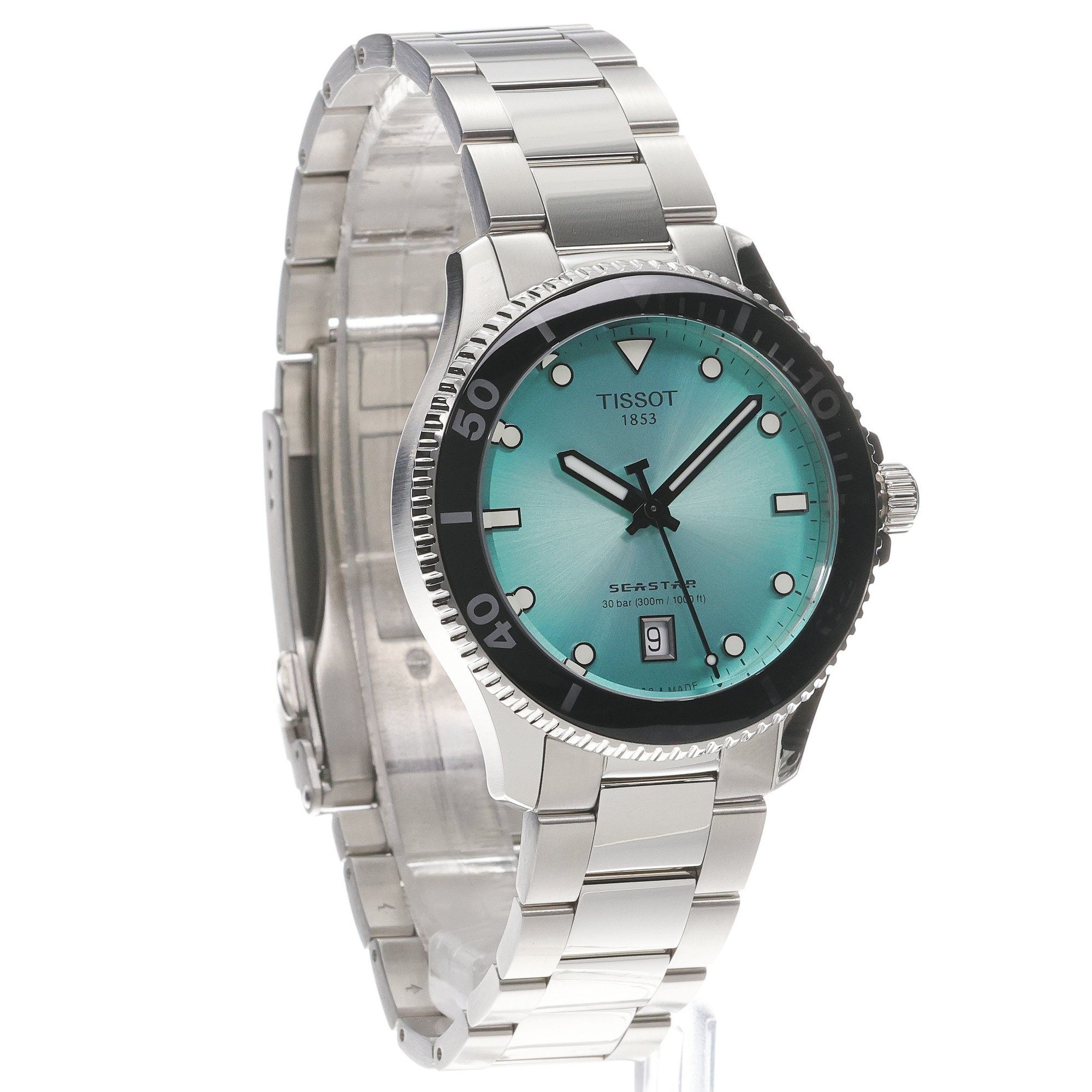 zegarek Tissot T1204101109100 kwarcowy męski Seastar SEASTAR 1000 40mm - miniatura 3
