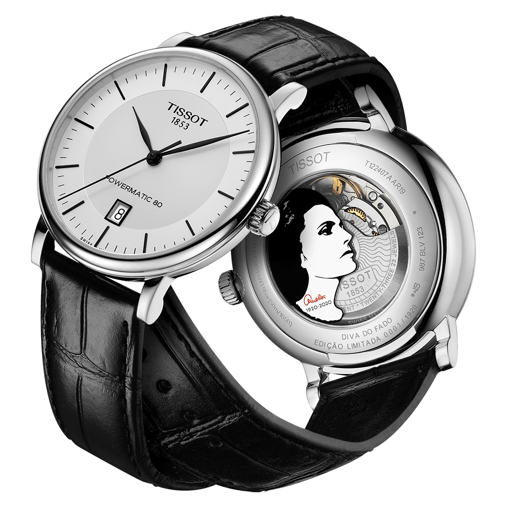 Tissot T122.407.16.031.01 męski zegarek CARSON AUTOMATIC pasek - miniatura 3