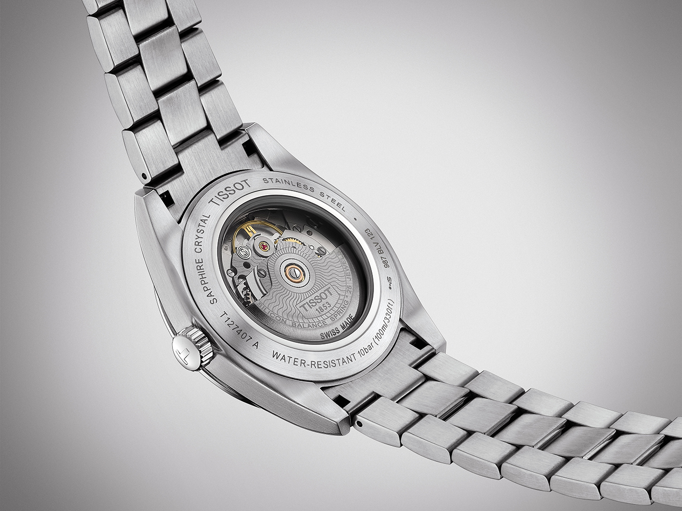 zegarek Tissot T127.407.11.061.00 automatyczny męski Gentleman - miniatura 7