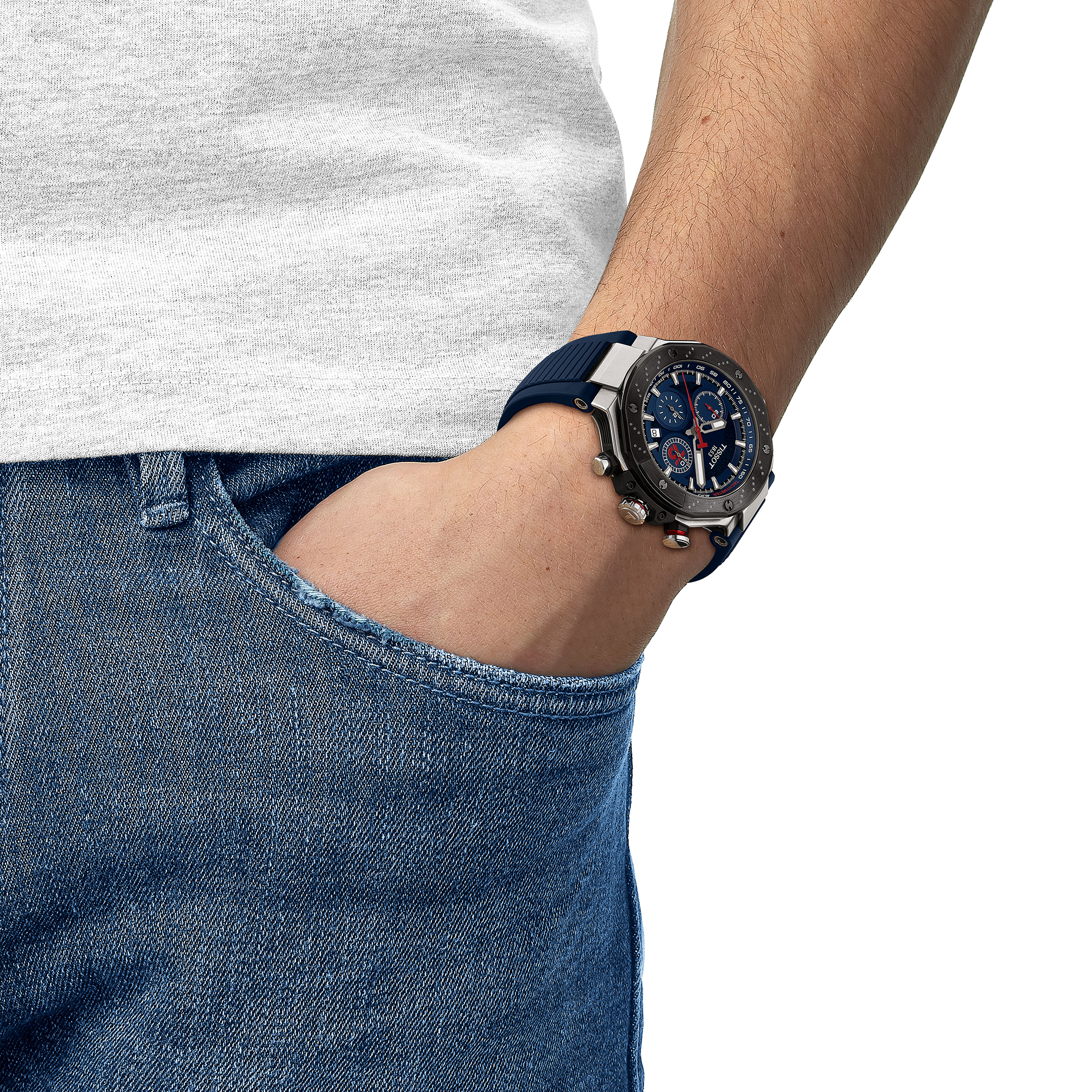 zegarek Tissot T1414272704100 automatyczny męski Moto GP T-RACE MOTOGP AUTOMATIC CHRONOGRAPH 2024 LIMITED EDITION - miniatura 9
