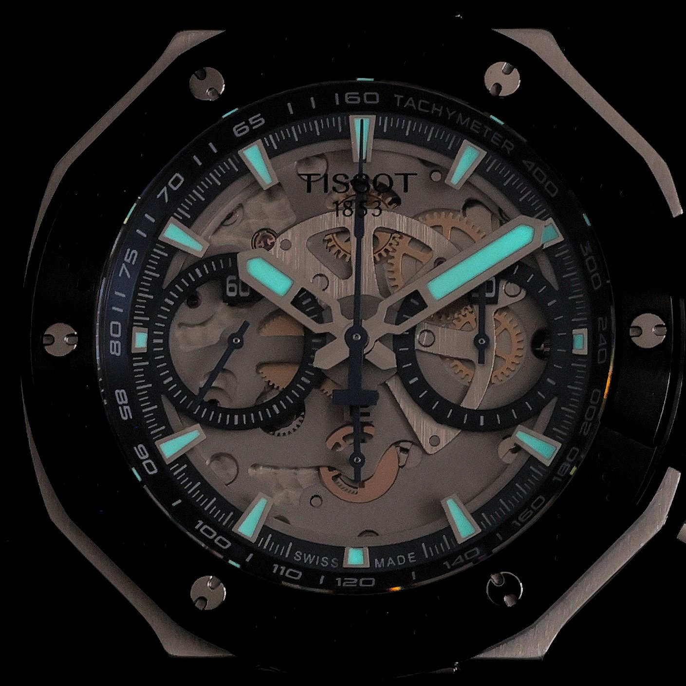 zegarek Tissot T1414622704100 automatyczny T-Race - miniatura 5
