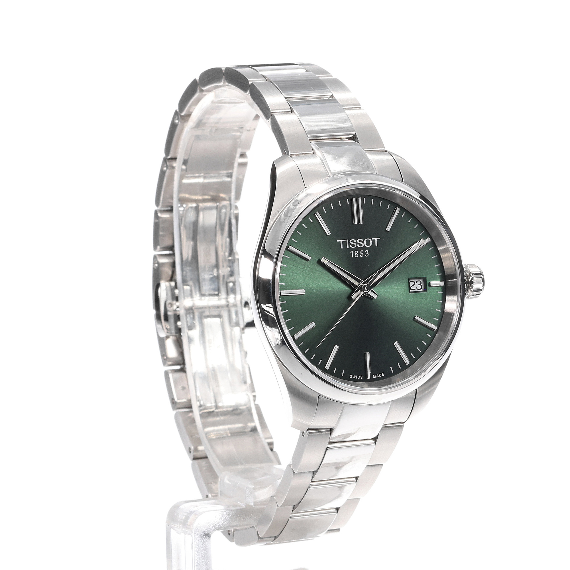 zegarek Tissot T1502101109100 srebrny PR 100 - miniatura 7