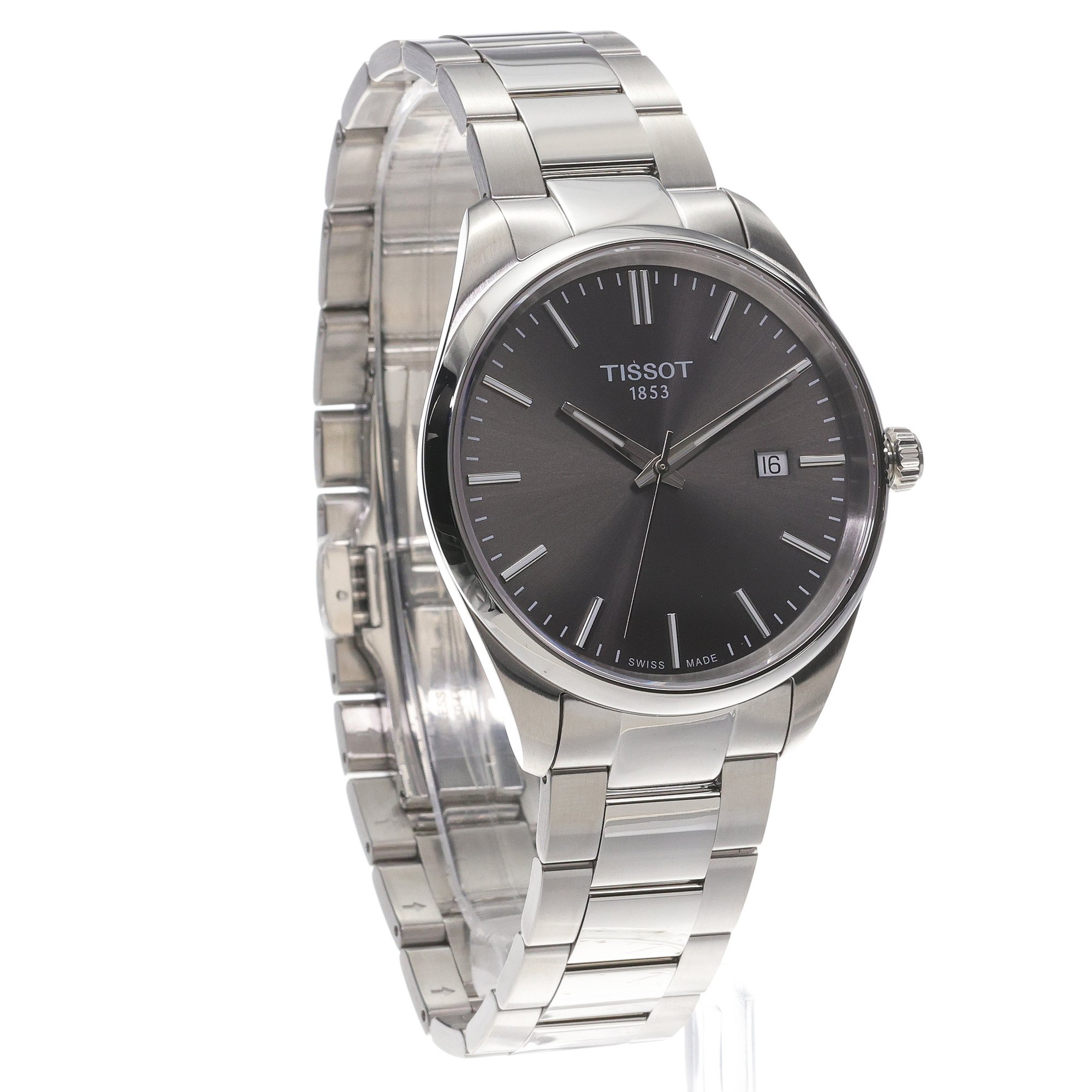 zegarek Tissot T1504101108100 kwarcowy męski PR 100 PR 100 40mm - miniatura 3