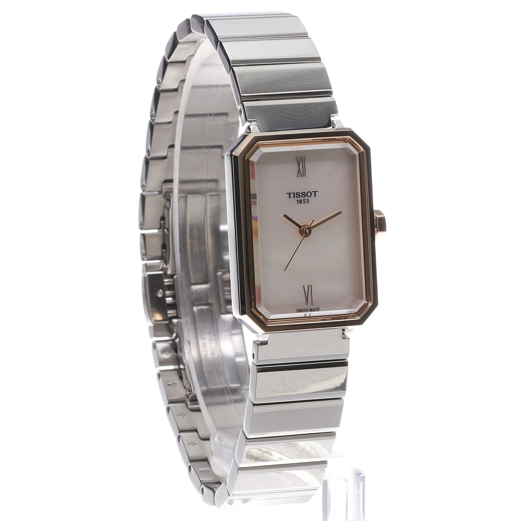 zegarek Tissot T1601102111300 kwarcowy damski SRV SRV 30mm White Mother of Pearl Dial Steel Bracelet