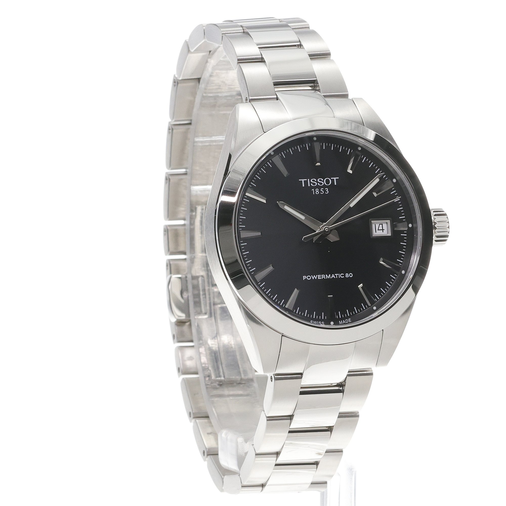 zegarek Tissot T1658071105100 srebrny Gentleman - miniatura 3