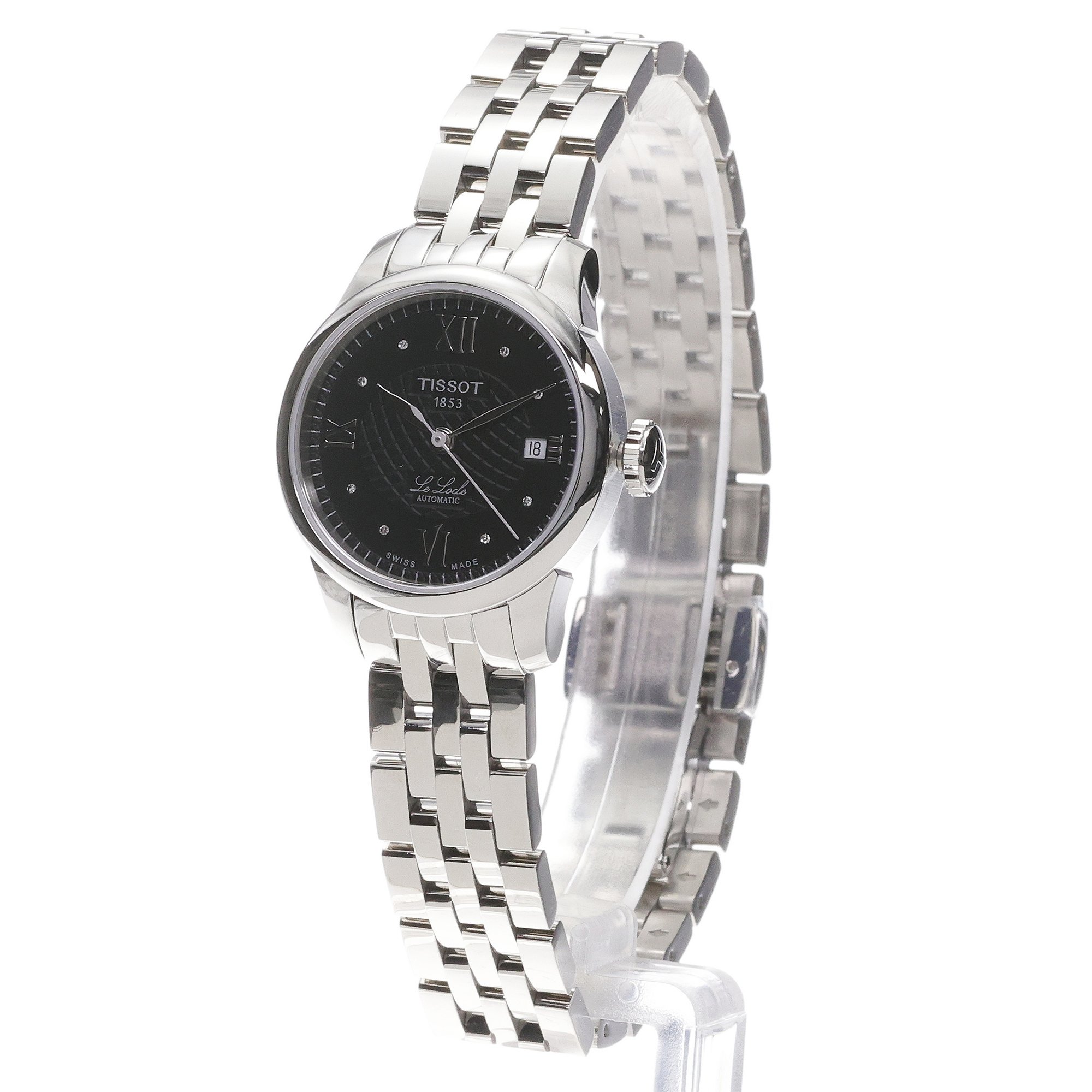 zegarek Tissot T41118356 automatyczny damski Le Locle LE LOCLE AUTOMATIC LADY DIAMONDS - miniatura 2