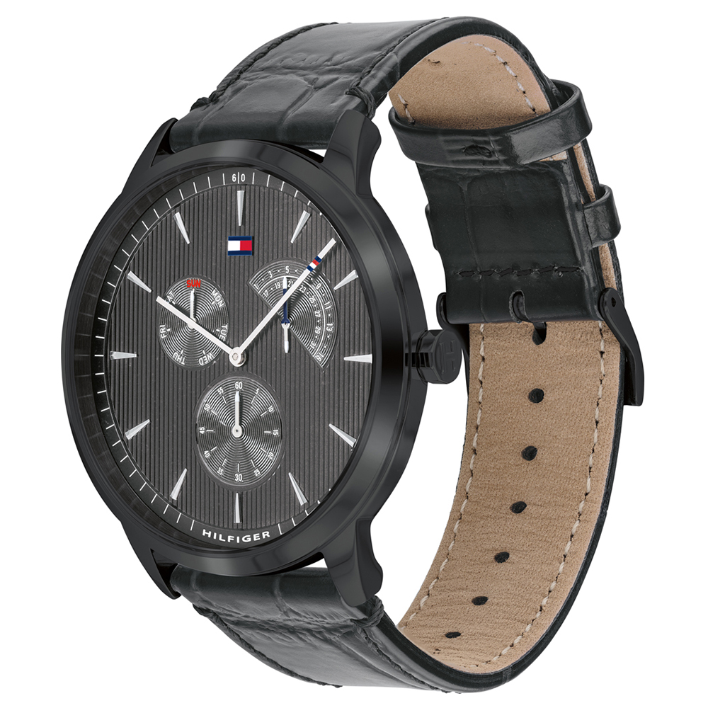 Tommy Hilfiger 1710388 zegarek czarny fashion/modowy Męskie pasek - miniatura 5