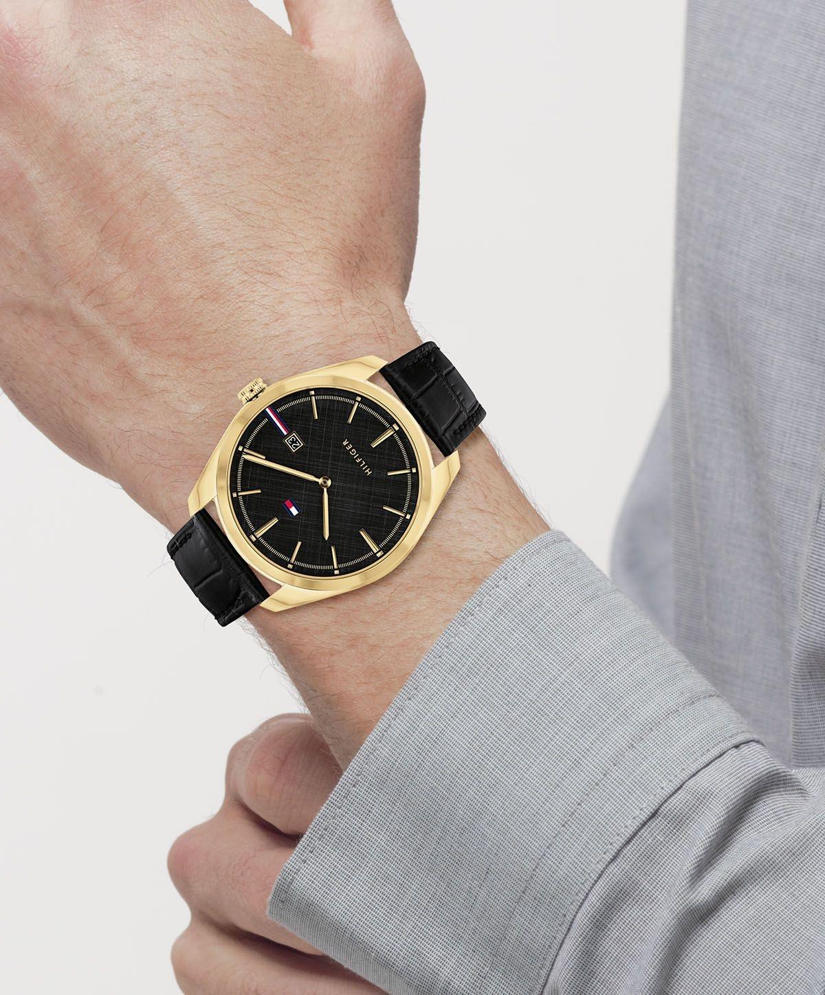 zegarek Tommy Hilfiger 1710428 złoty Męskie - miniatura 7