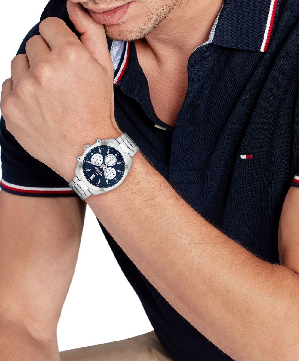 zegarek Tommy Hilfiger 1710722 srebrny Męskie