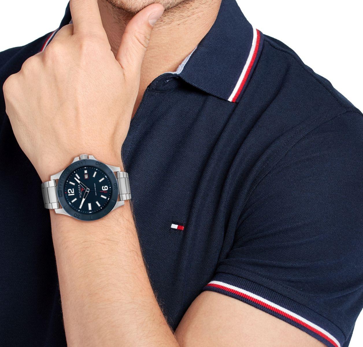zegarek Tommy Hilfiger 1791994 srebrny Męskie