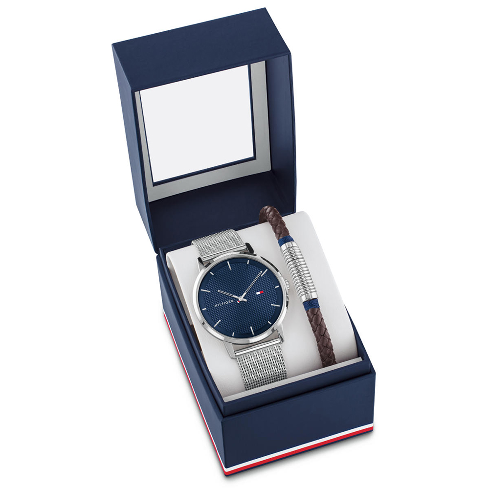 Tommy Hilfiger 2770060 zegarek srebrny klasyczny Męskie bransoleta - miniatura 5