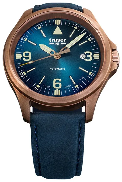 Traser TS-108074 P67 Officer Pro P67 Officer Pro Automatic Bronze Blue - zdjęcie 1