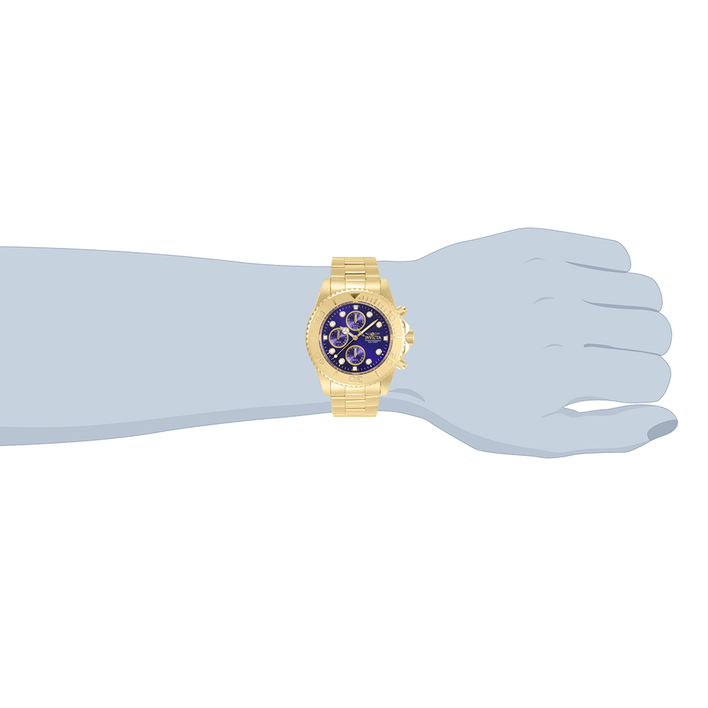 Invicta 19157 zegarek złoty sportowy Pro Diver bransoleta - miniatura 5