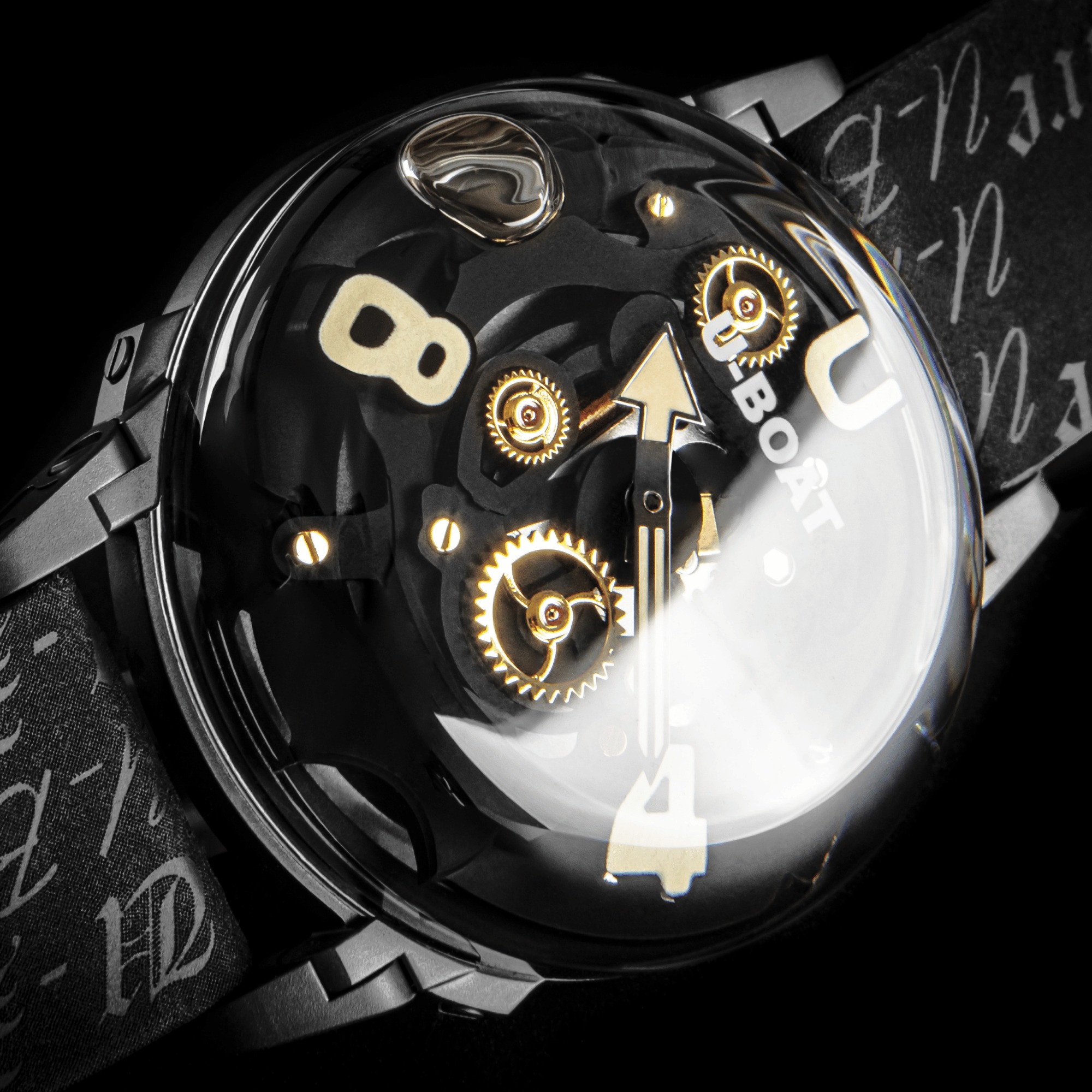 zegarek U-BOAT 3355 U-65 PVD White 44mm