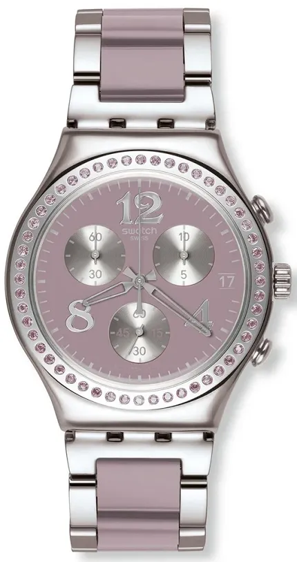 Swatch YCS562G Irony Chrono SECRET THOUGHT BEIGE-MAUVE - zdjęcie 1