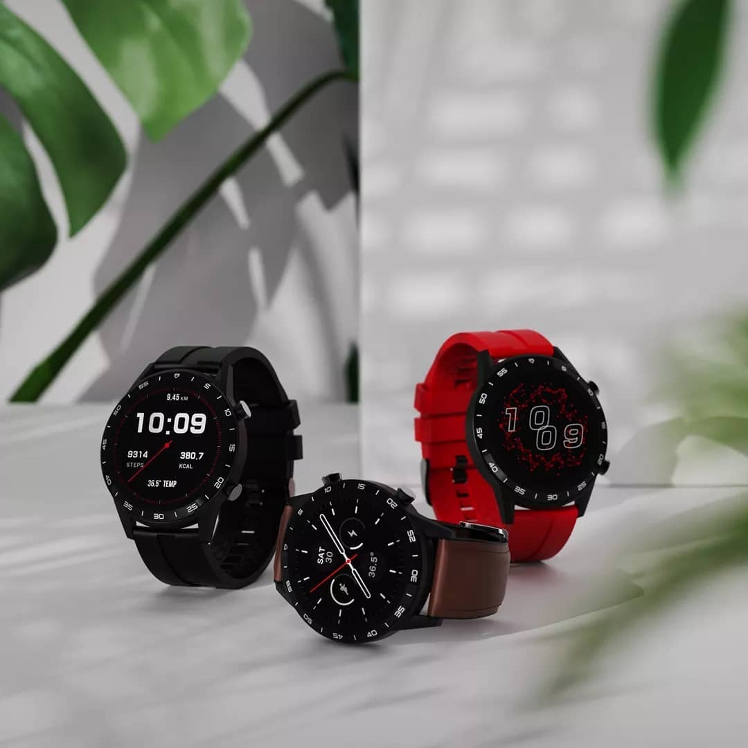 zegarek Vector Smart VCTR-32-22BK-S4RD kwarcowy męski Smartwatch 47mm Czerwony - miniatura 6