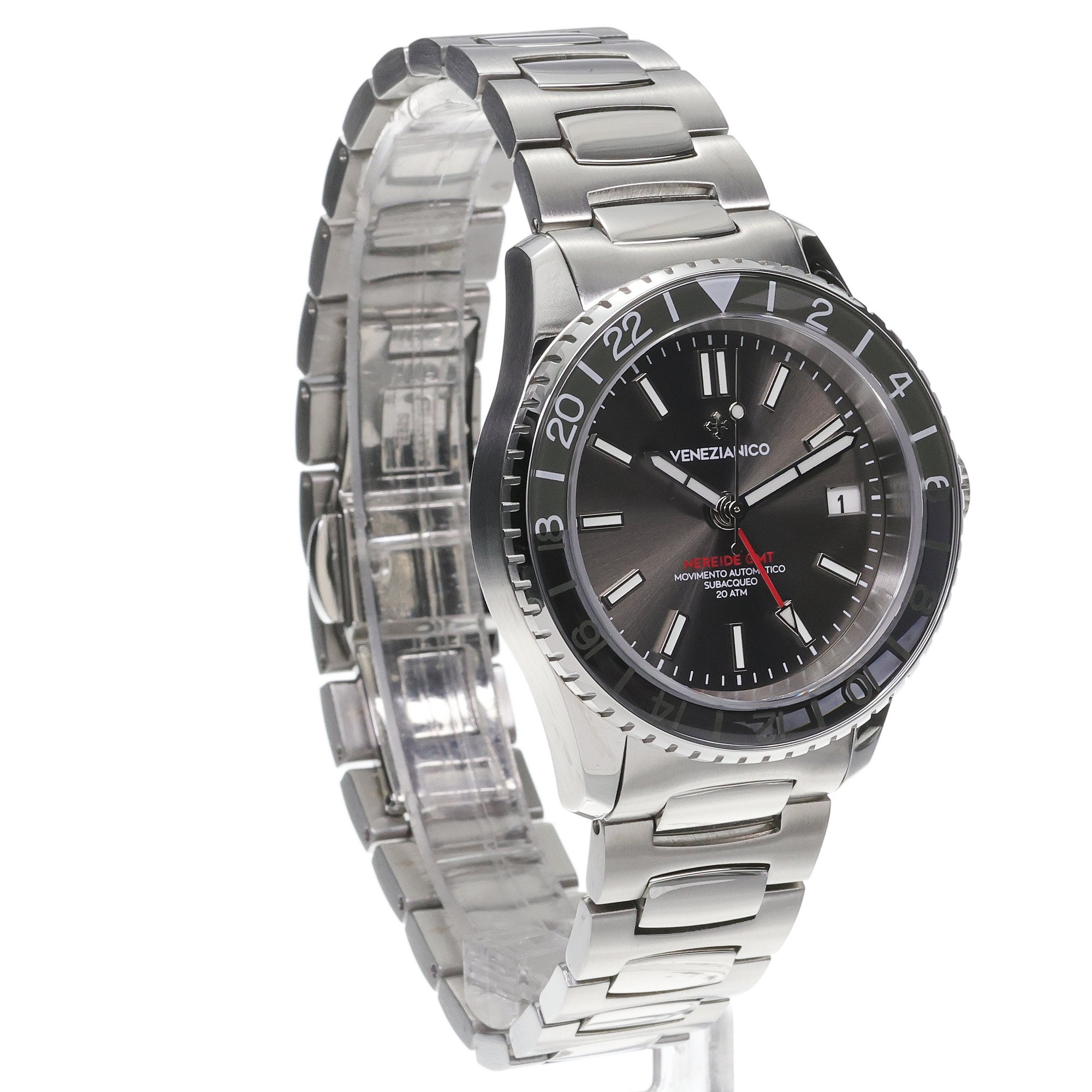 zegarek Venezianico 3521501C srebrny Nereide GMT - miniatura 3