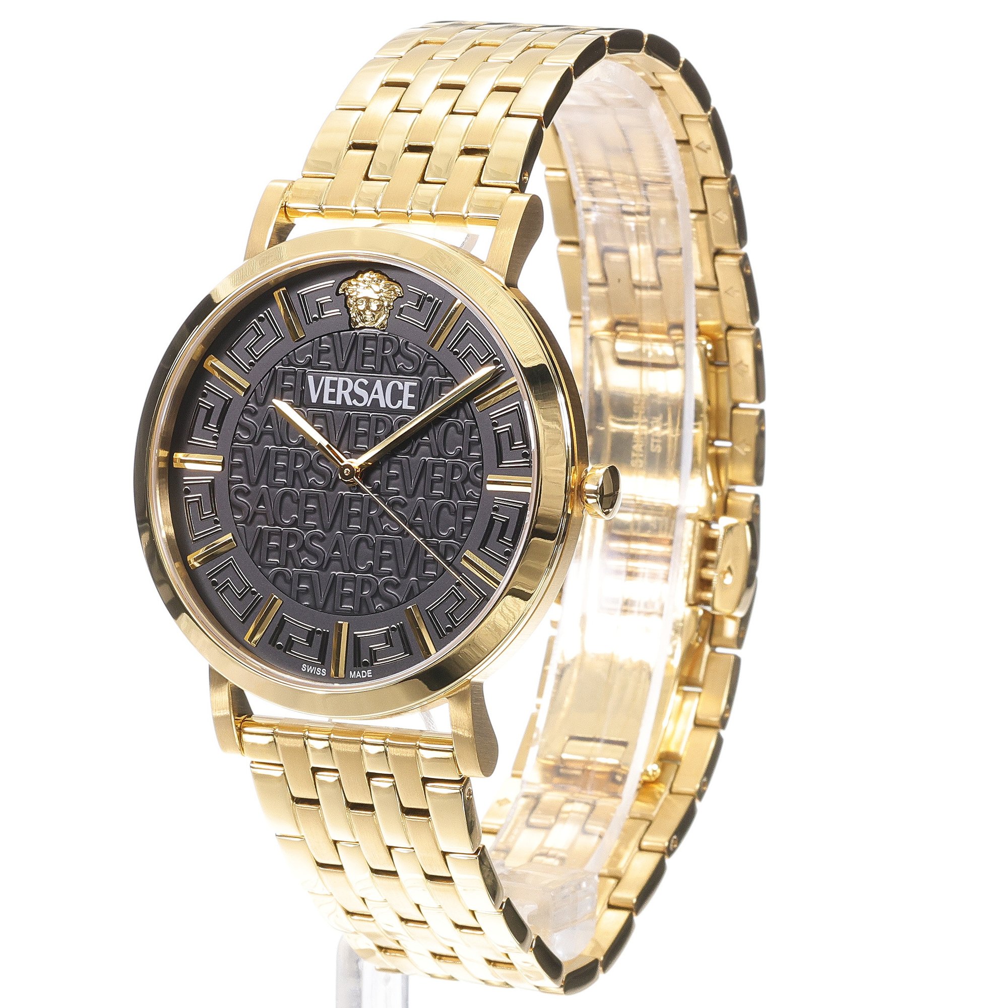 zegarek Versace VE8Q00524 złoty GRECA - miniatura 2
