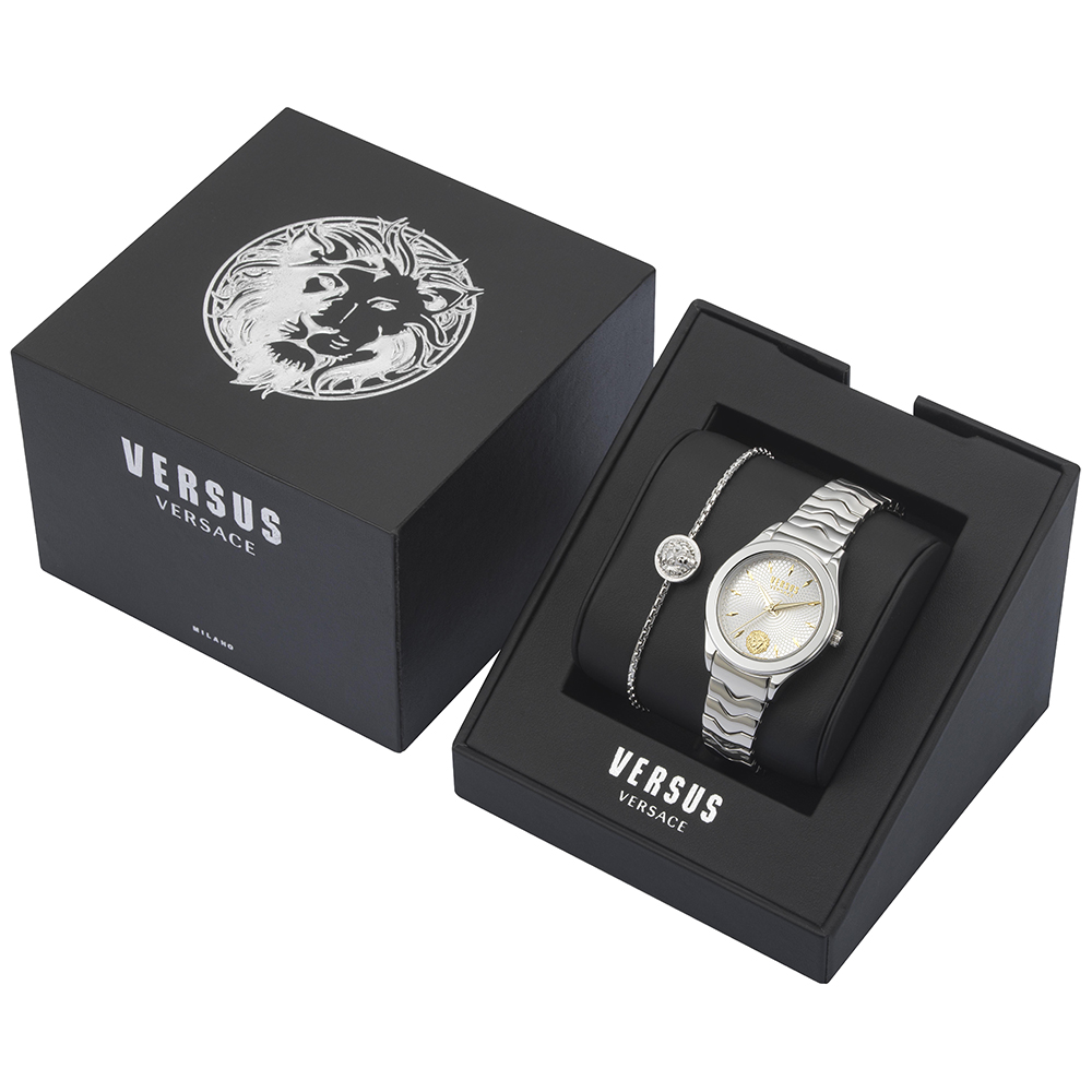 Versus Versace VSP563019 zegarek srebrny klasyczny Damskie bransoleta - miniatura 5