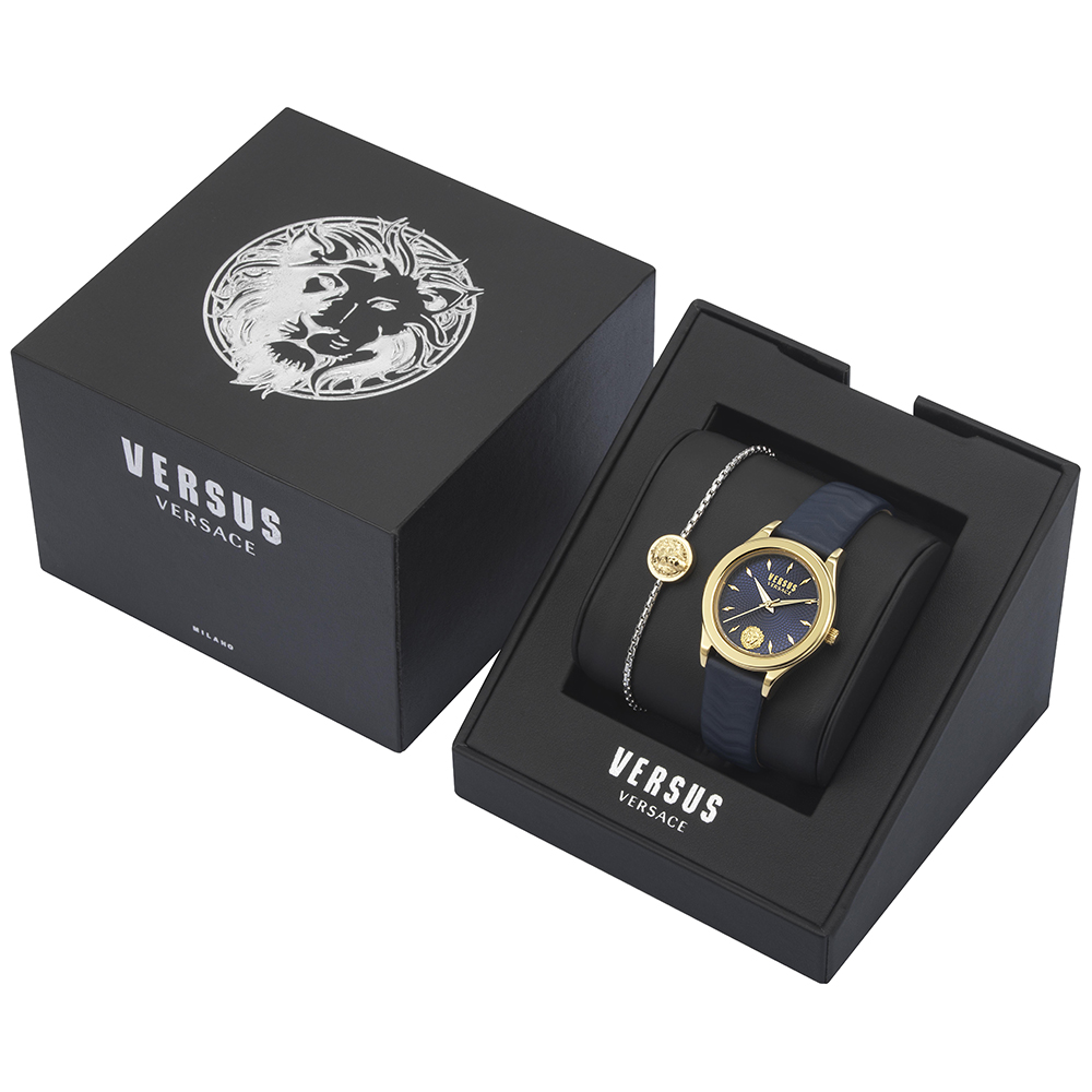 Versus Versace VSP563419 zegarek złoty klasyczny Damskie pasek - miniatura 5