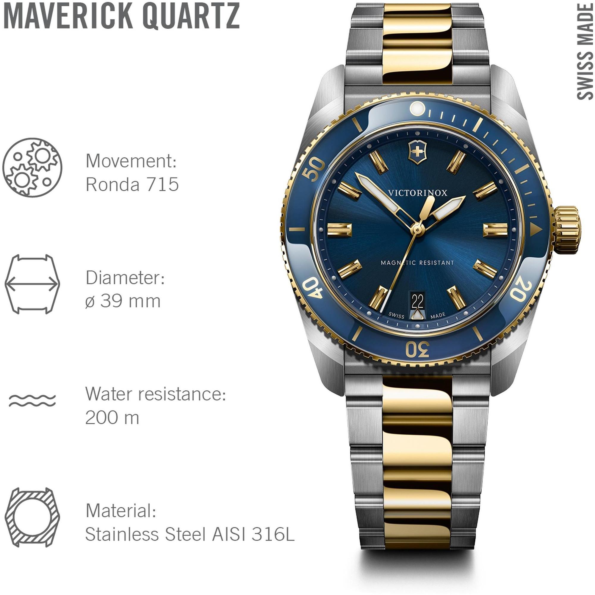 zegarek Victorinox 242100 srebrny Maverick - miniatura 9